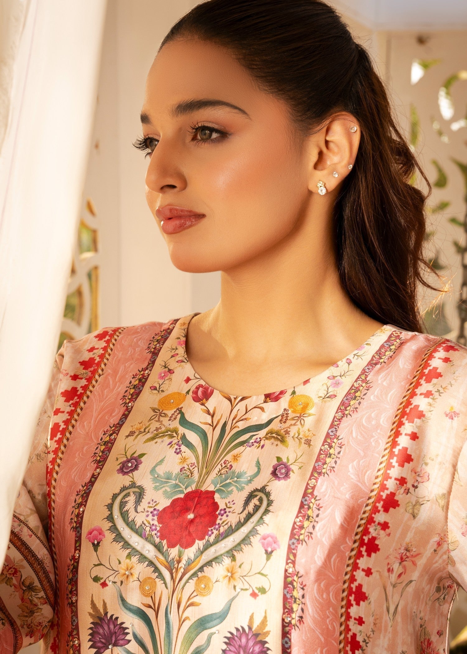 Tehreer Printed Silk | | 002 Women 3pcs