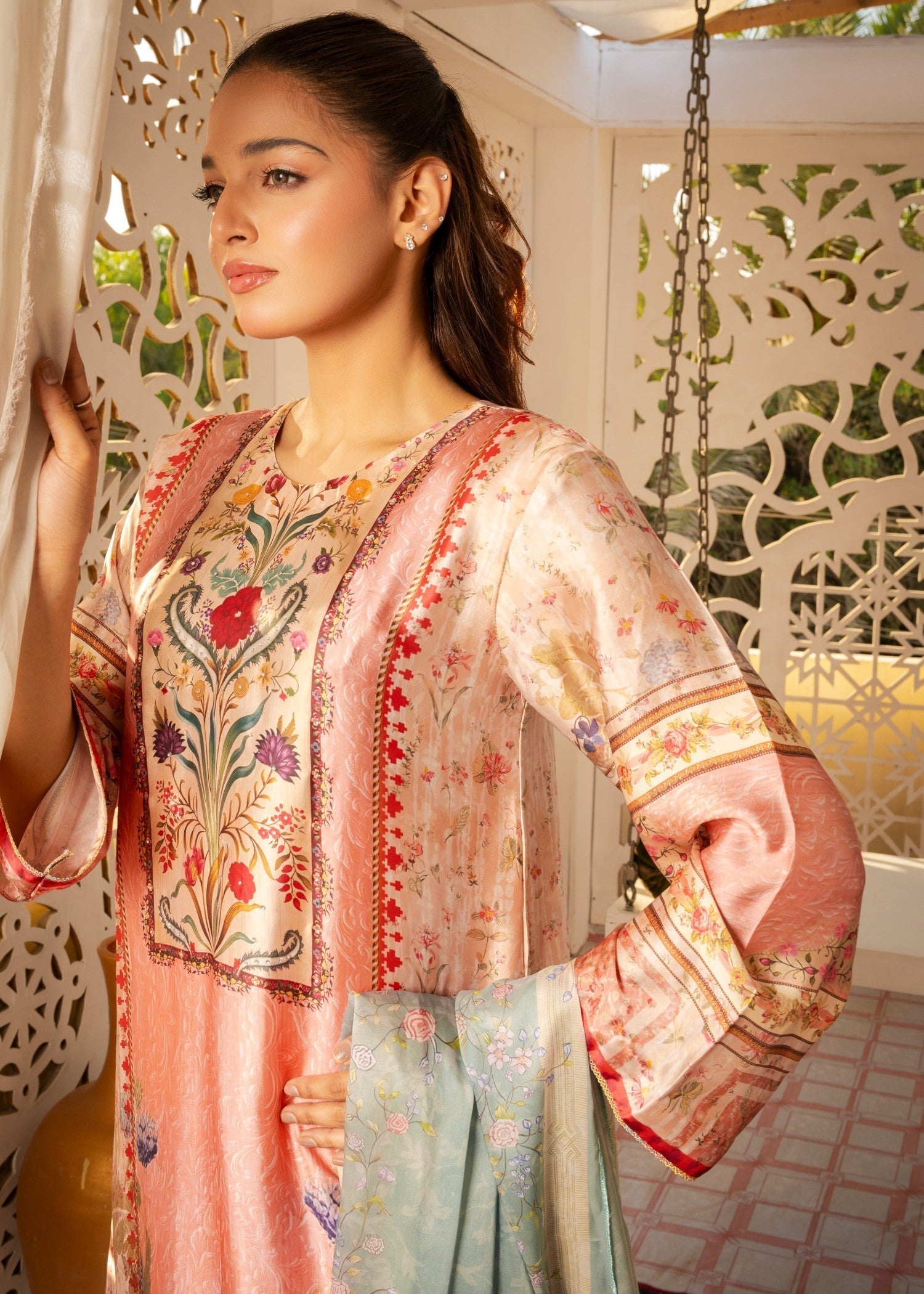 Tehreer Printed Silk | | 002 Women 3pcs