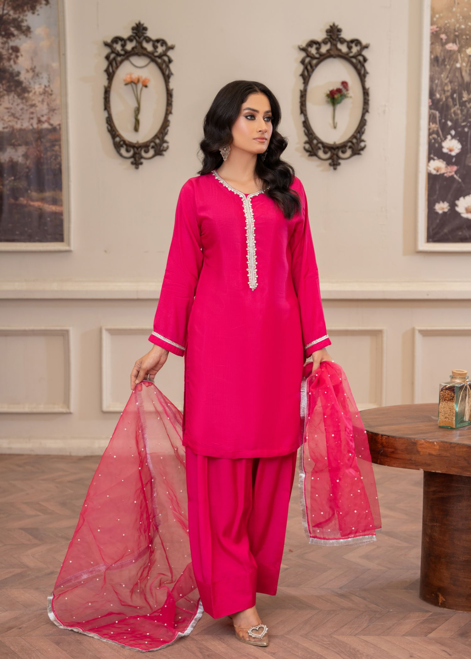 Momin Online Farshi shalwar S002 Women 3pcs