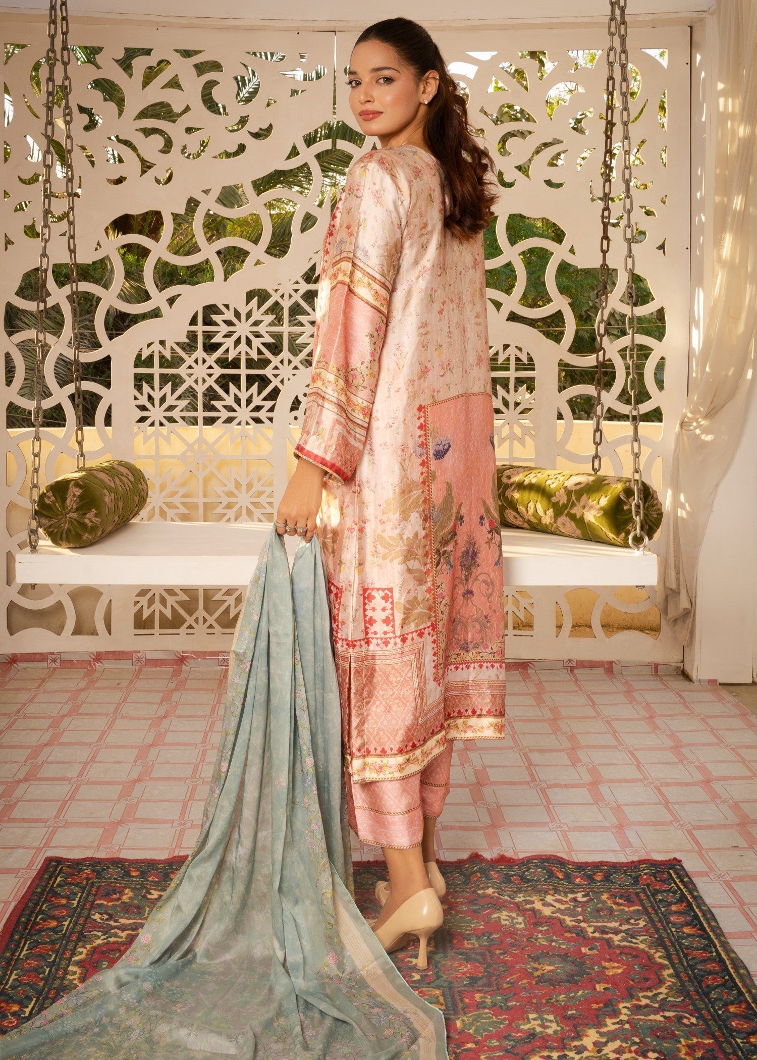 Tehreer Printed Silk | | 002 Women 3pcs