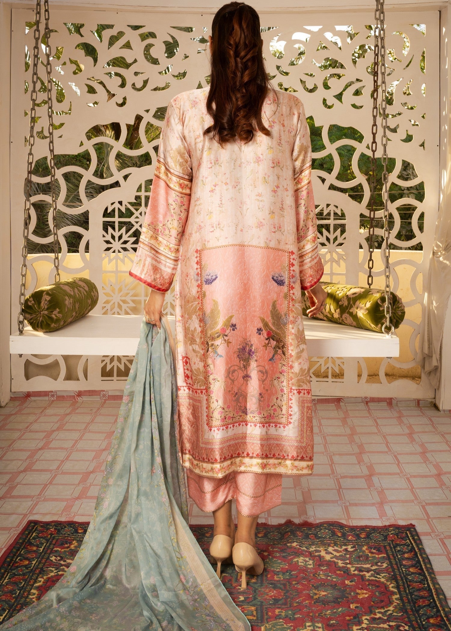 Tehreer Printed Silk | | 002 Women 3pcs