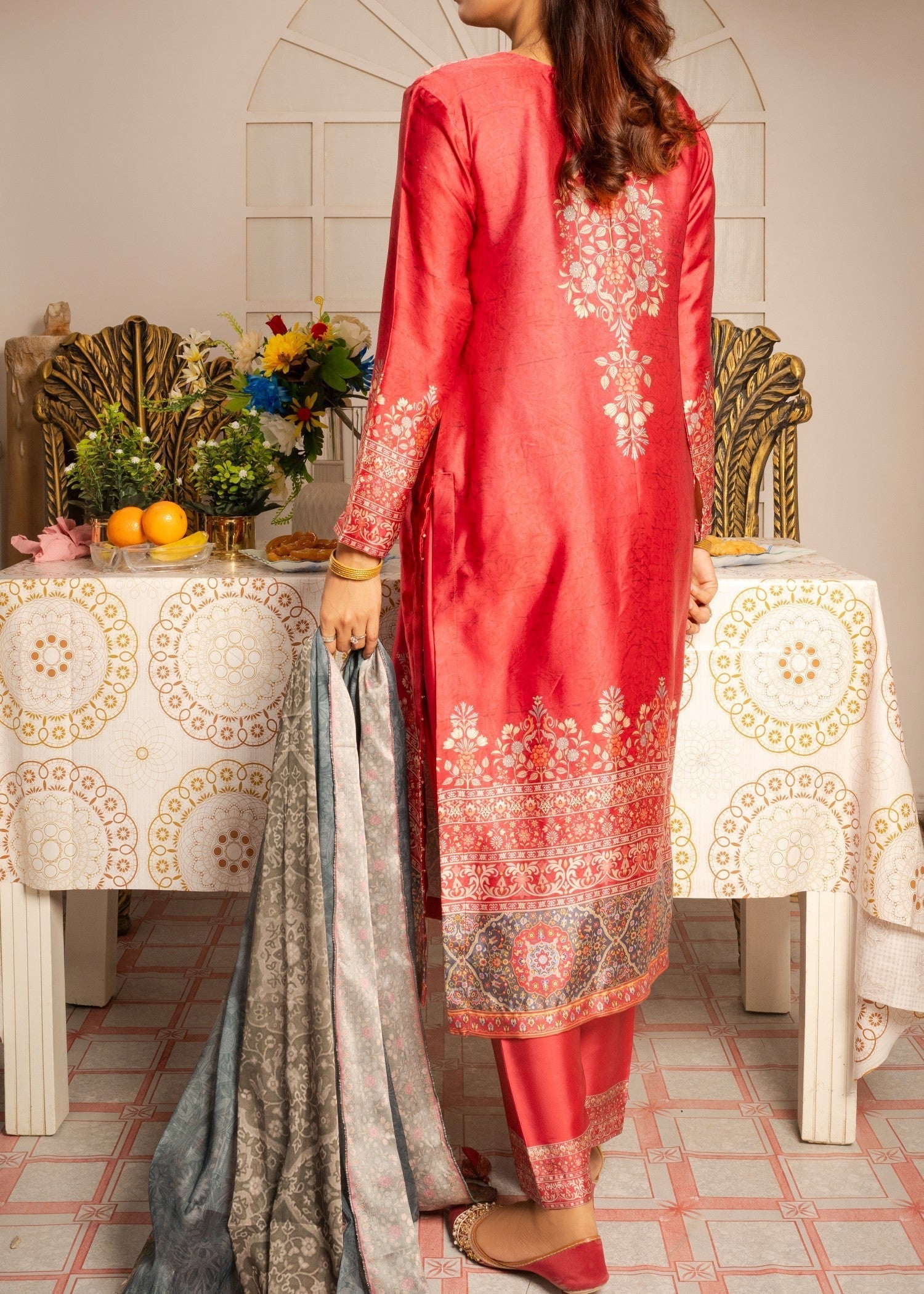Tehreer Printed Silk | | 003 Women 3pcs