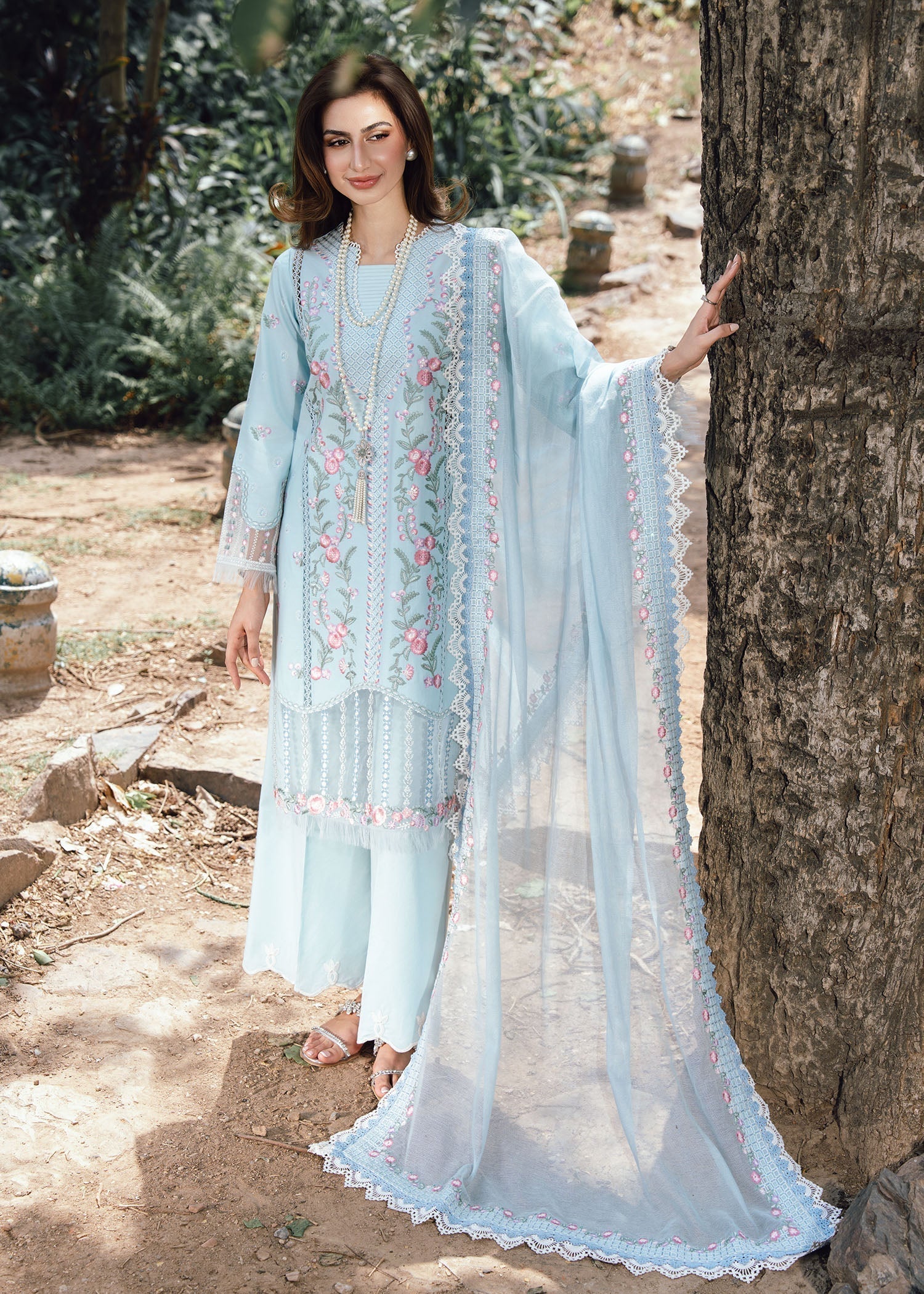 Rang-e-Haya Ayra Blush (Ice Blue) Women 3pcs