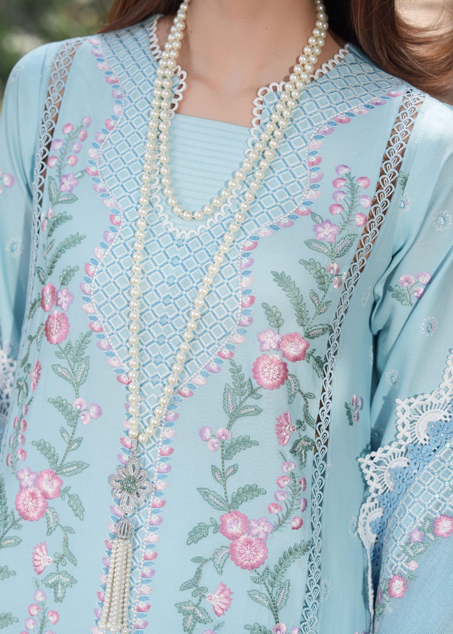 Rang-e-Haya Ayra Blush (Ice Blue) Women 3pcs