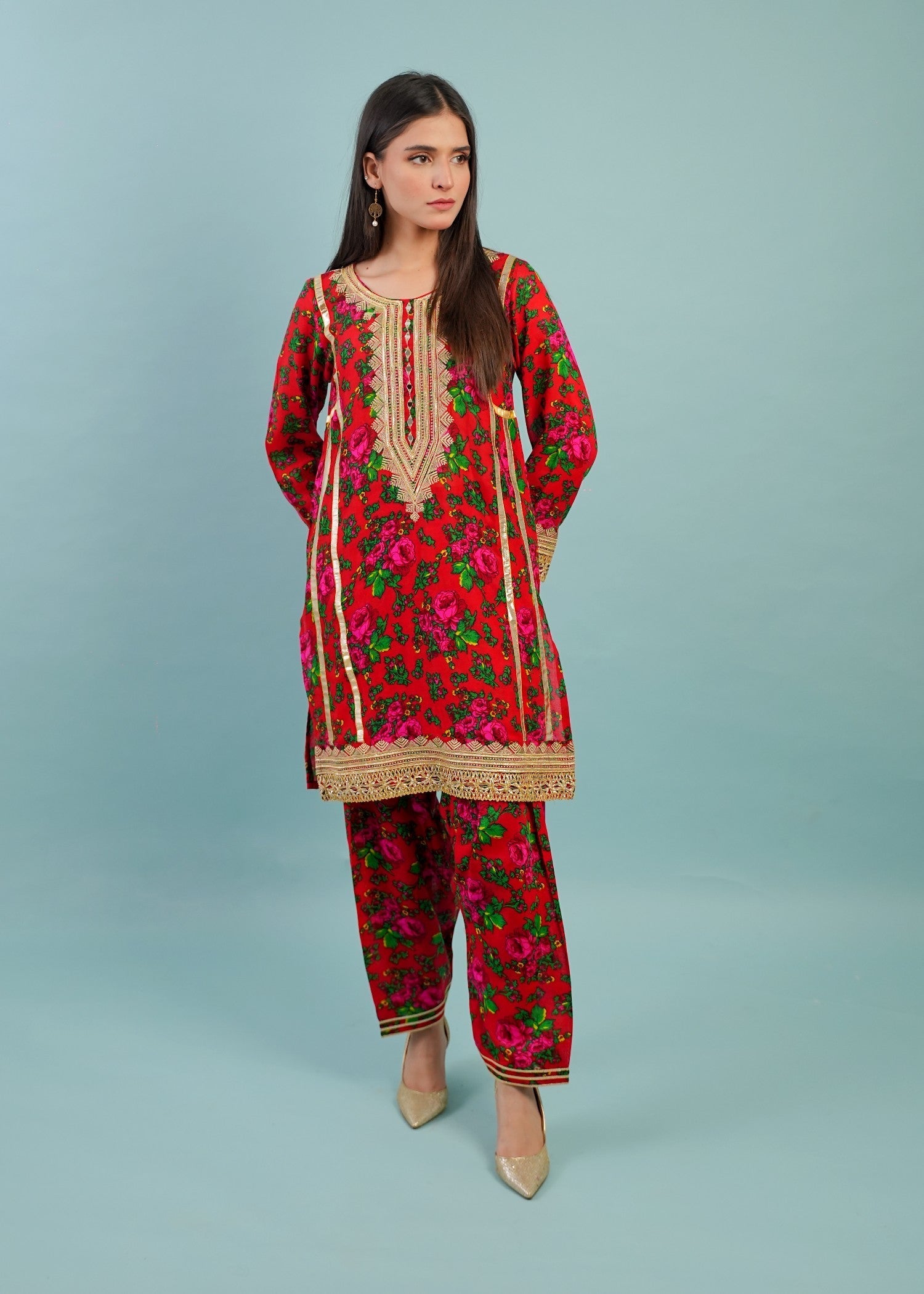 Gulenoor Blouche Vol 1 Red Women 2pcs