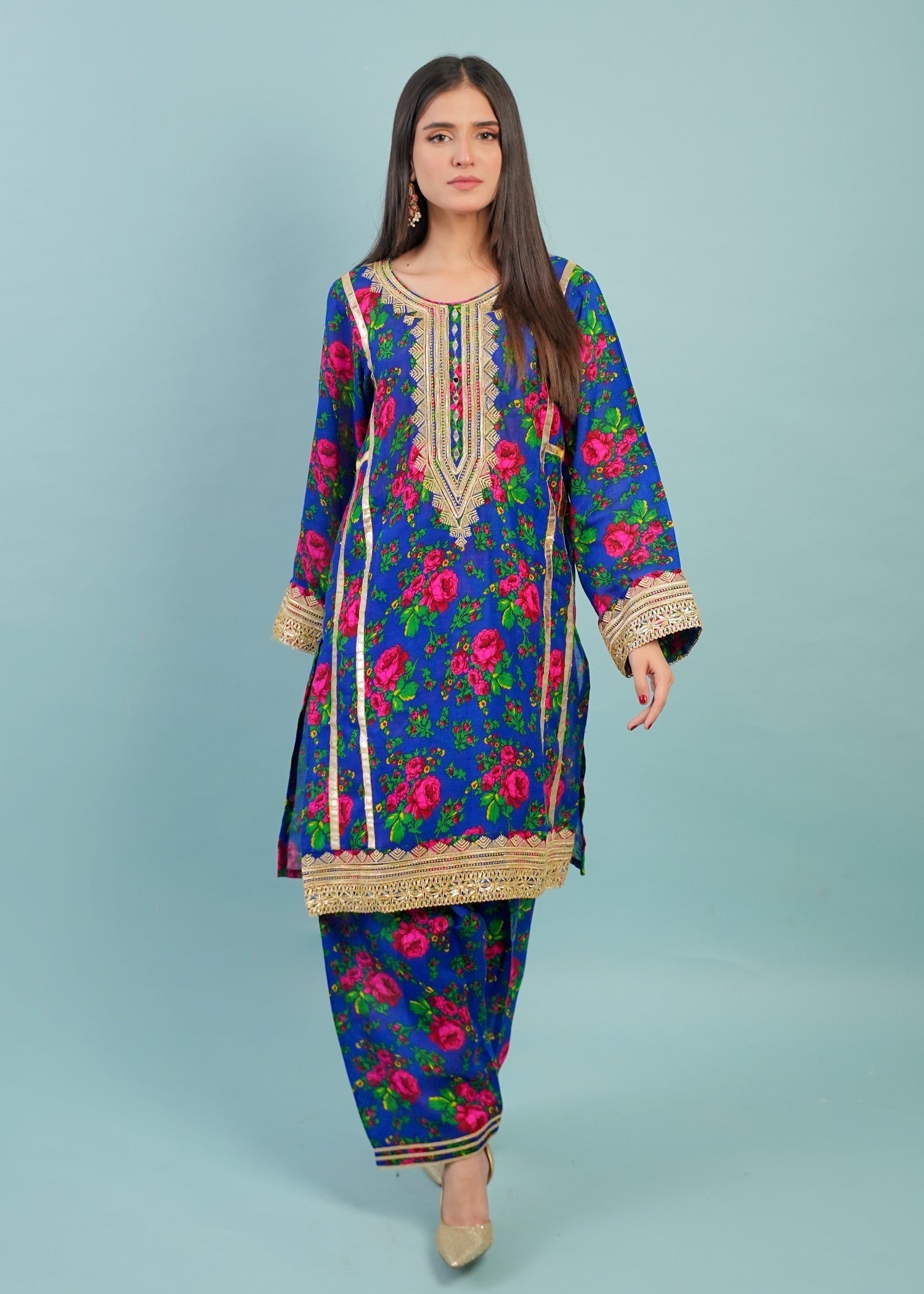 Gulenoor Blouche Vol 1 Blue Women 2pcs