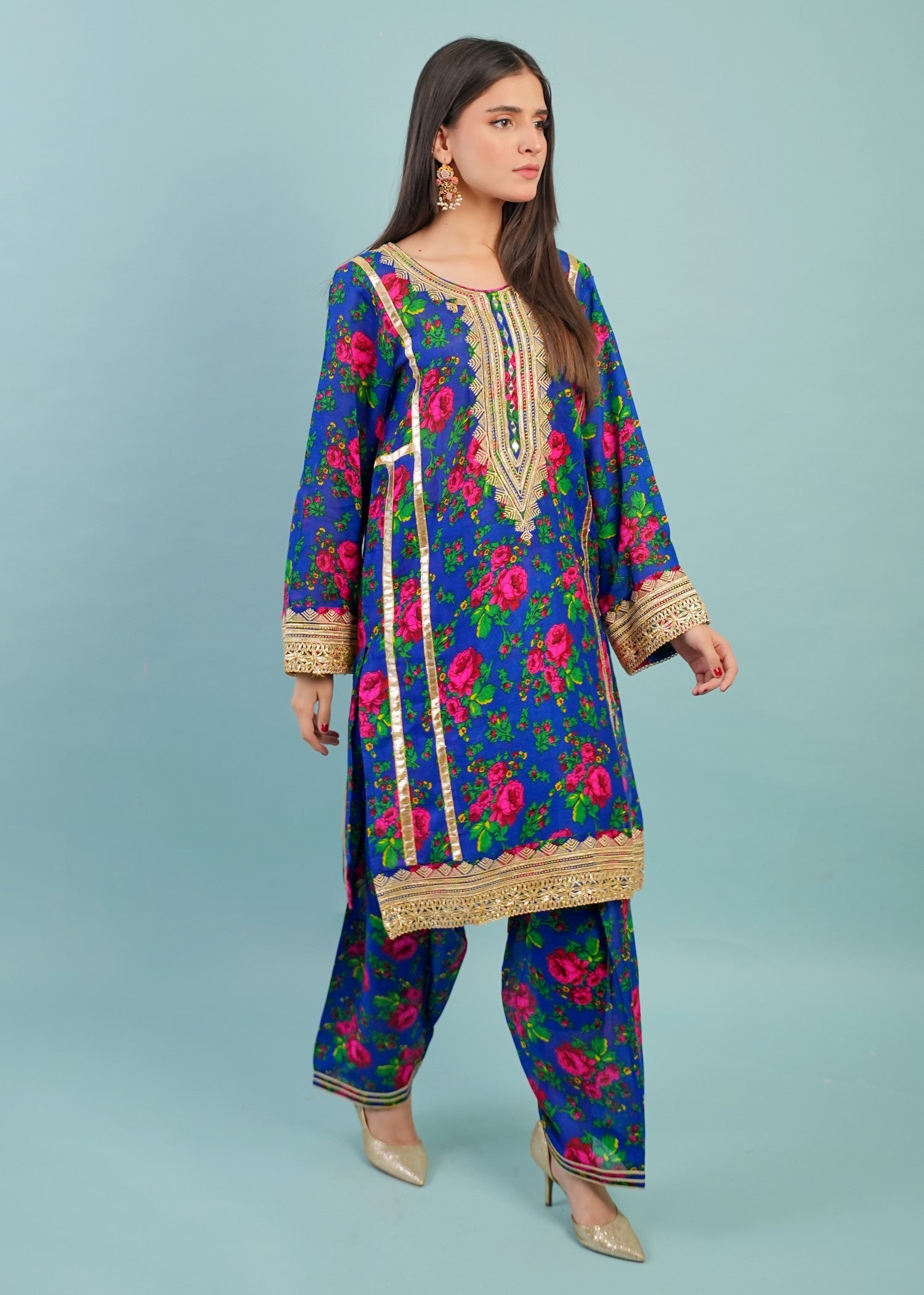 Gulenoor Blouche Vol 1 Blue Women 2pcs