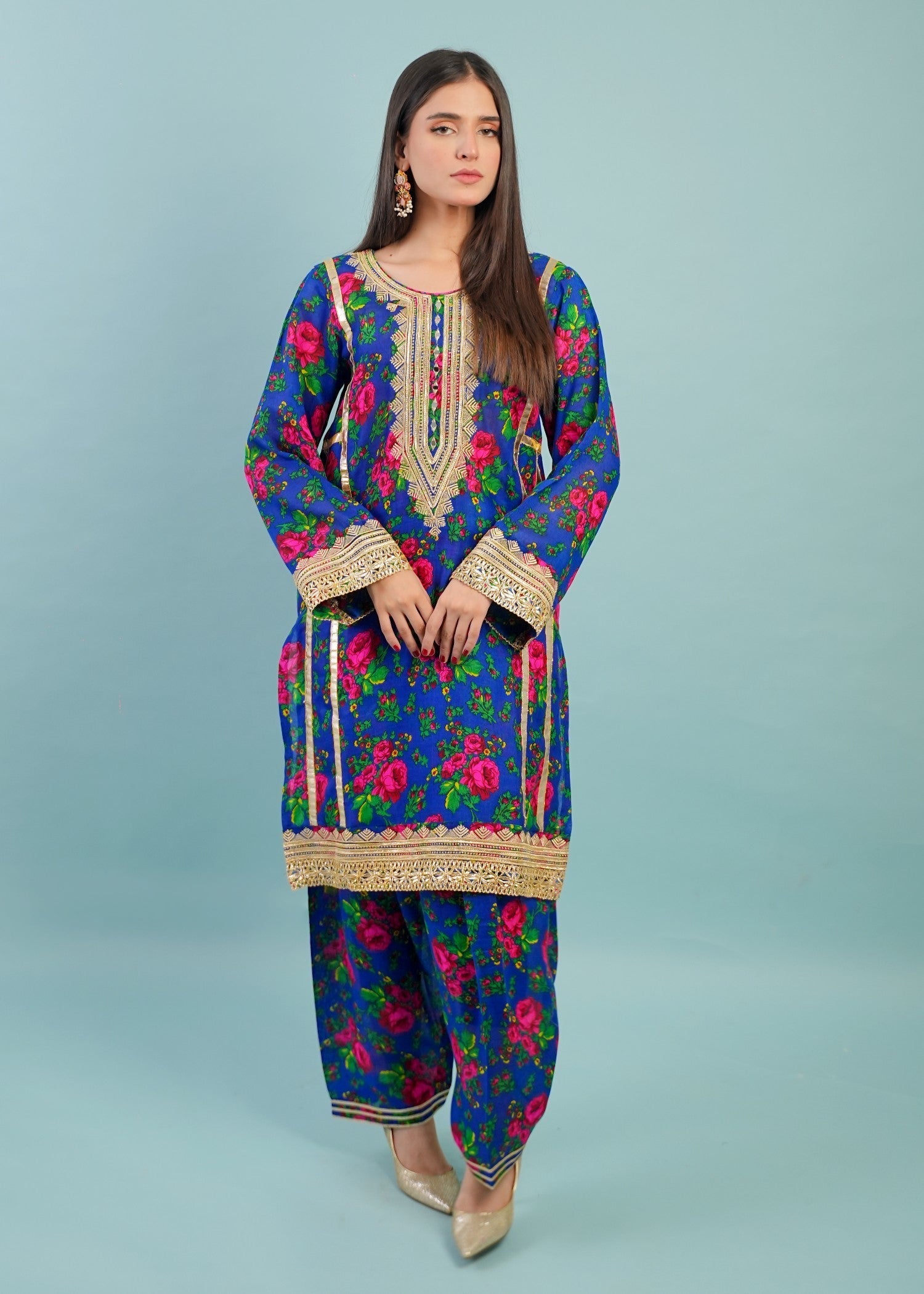 Gulenoor Blouche Vol 1 Blue Women 2pcs