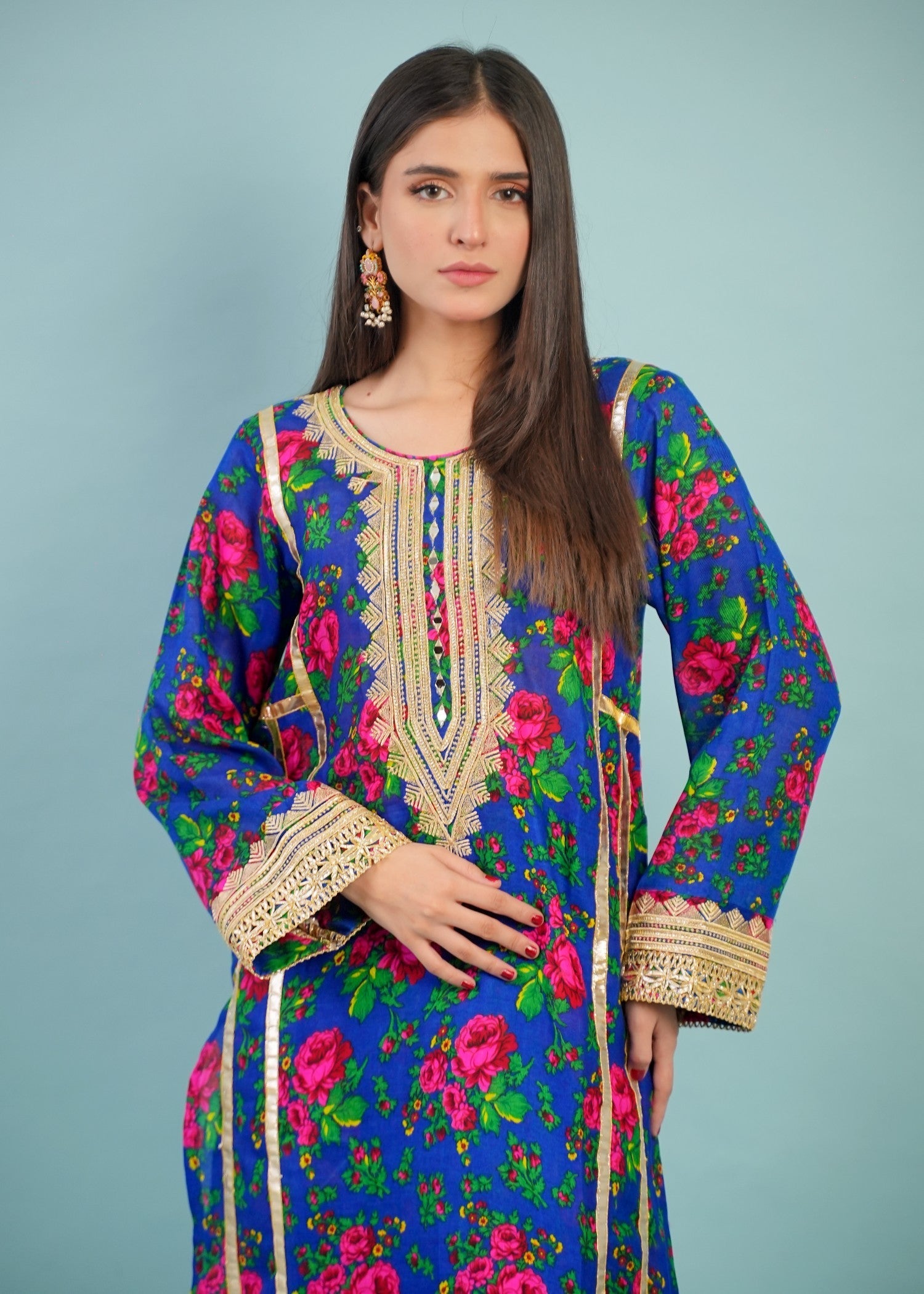 Gulenoor Blouche Vol 1 Blue Women 2pcs