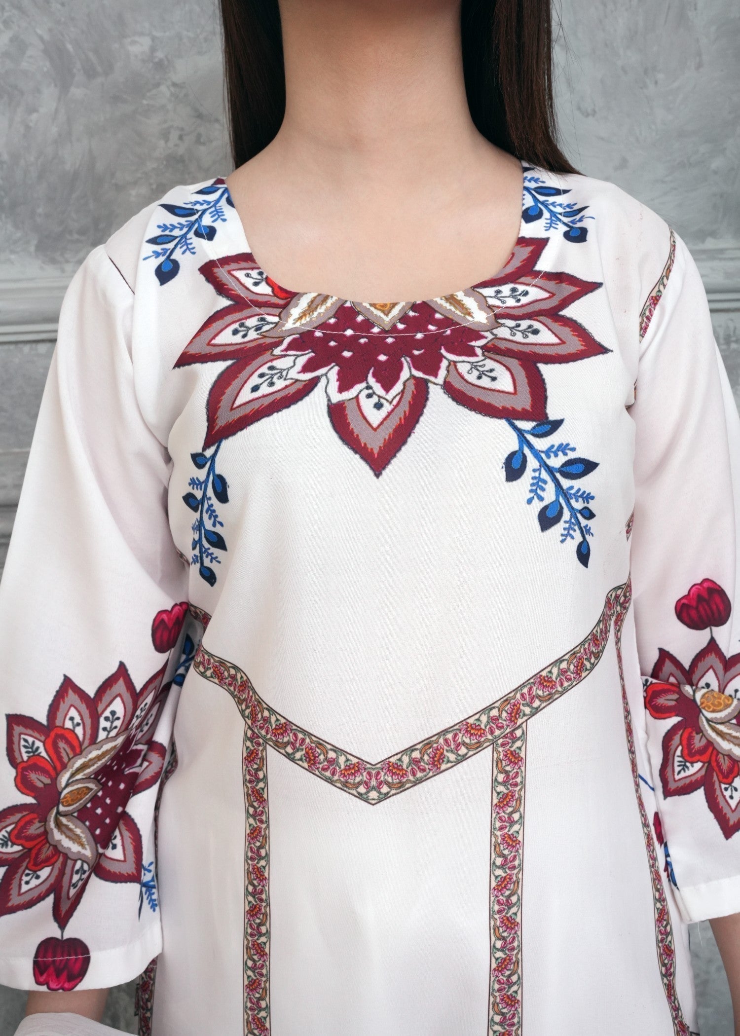 Shefoze Clothing NOORE NAZAR white Women 3pcs