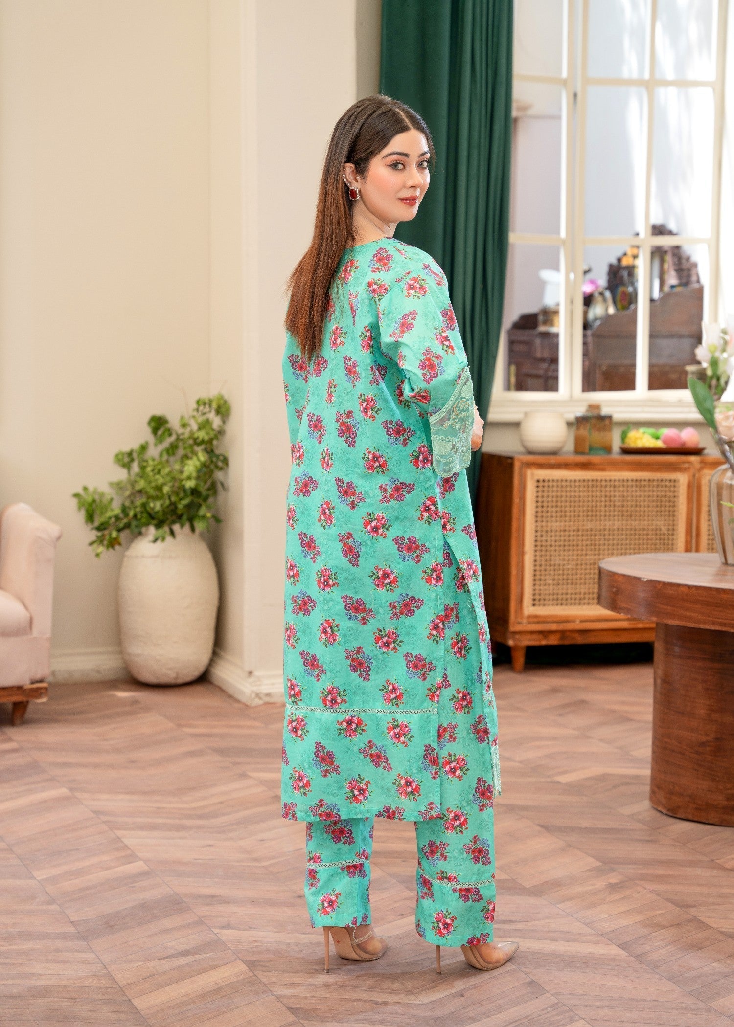 Zeenat & Zoha AQUA BLOOM Women 2pcs