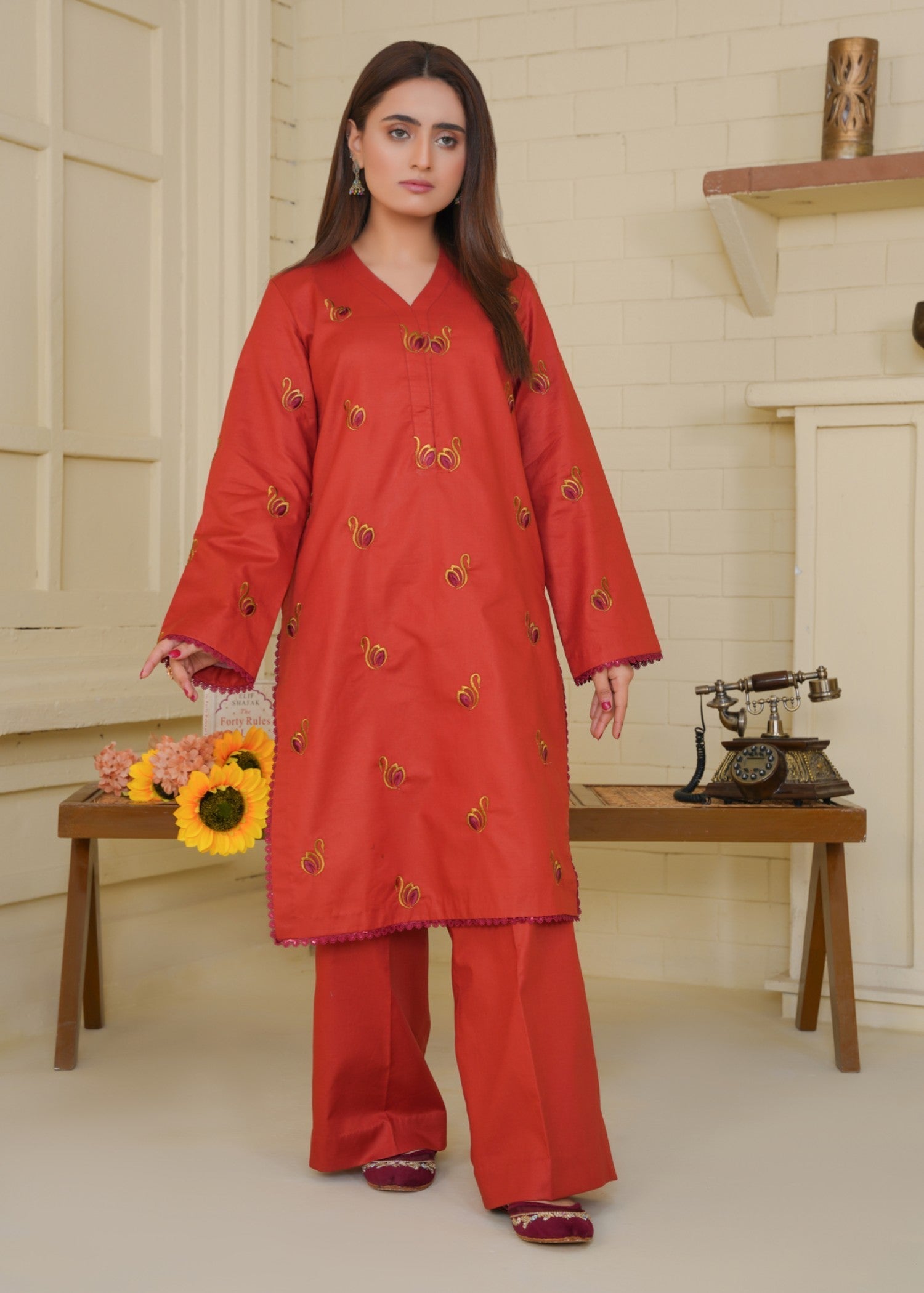 Era By Fiya Rang e Atish Stitched Women 2pcs
