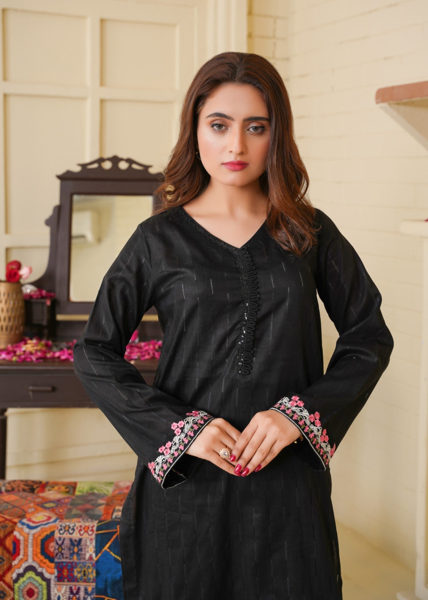 Era By Fiya Night Bloom Stitched Women 2pcs