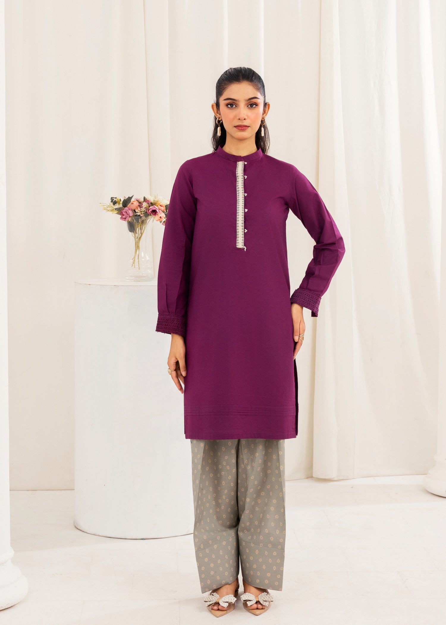 Aayra AY662 Plum Mist Women 2pcs