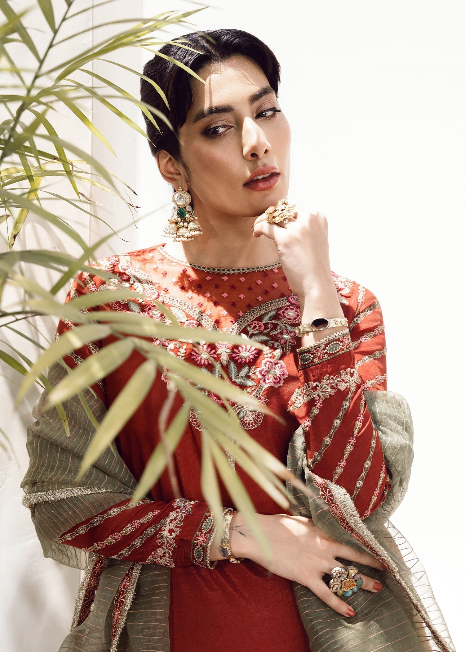 Rang-e-Haya Mary (Rust) Women 3pcs