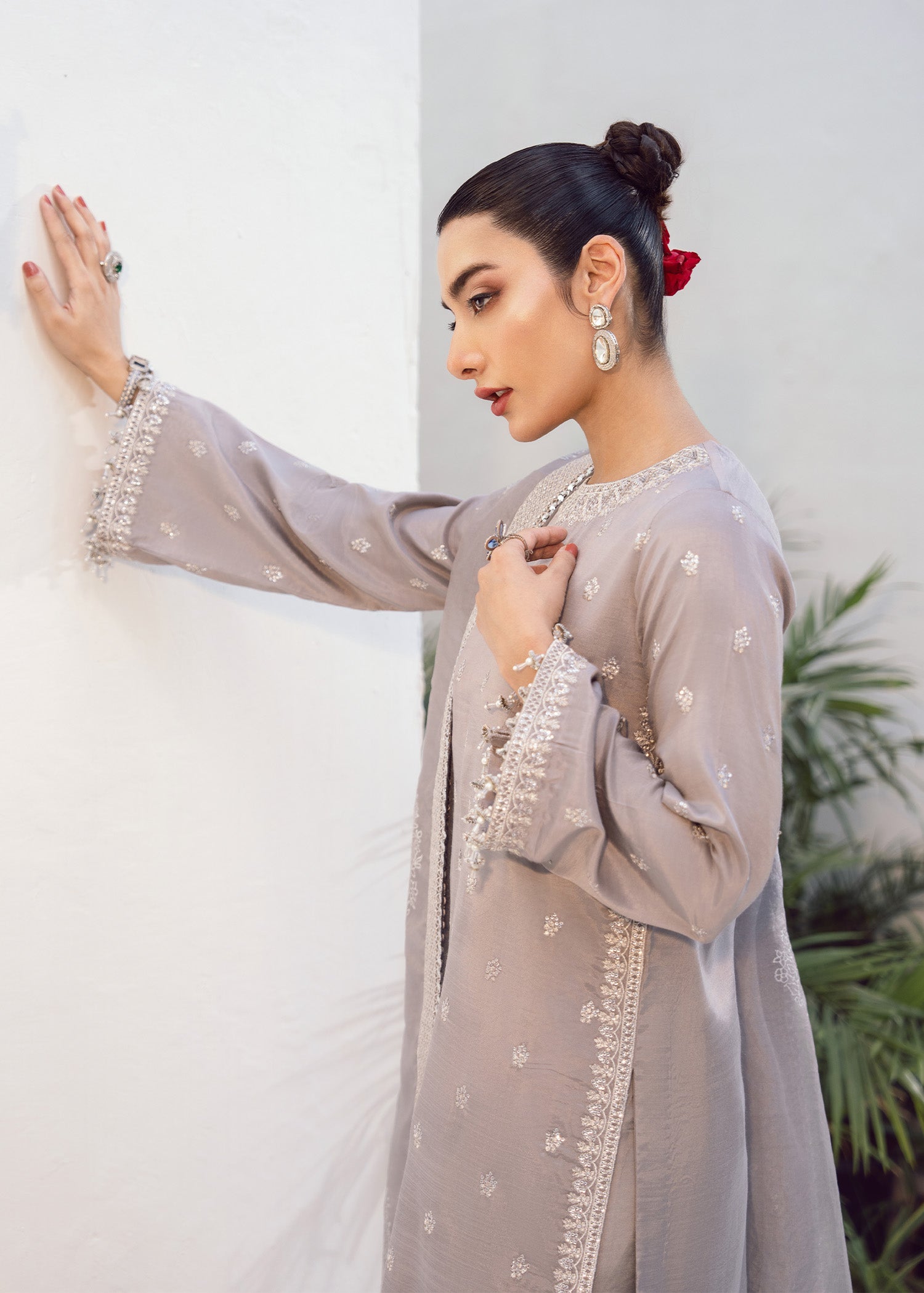 Rang-e-Haya Caren (Ash Grey) Women 3pcs