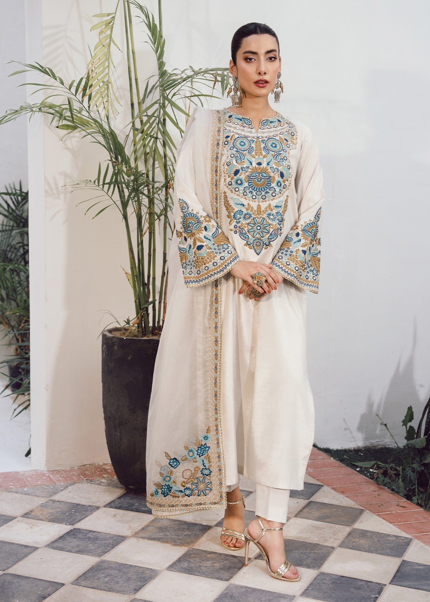 Rang-e-Haya Vintage (Ivory) Women 3pcs