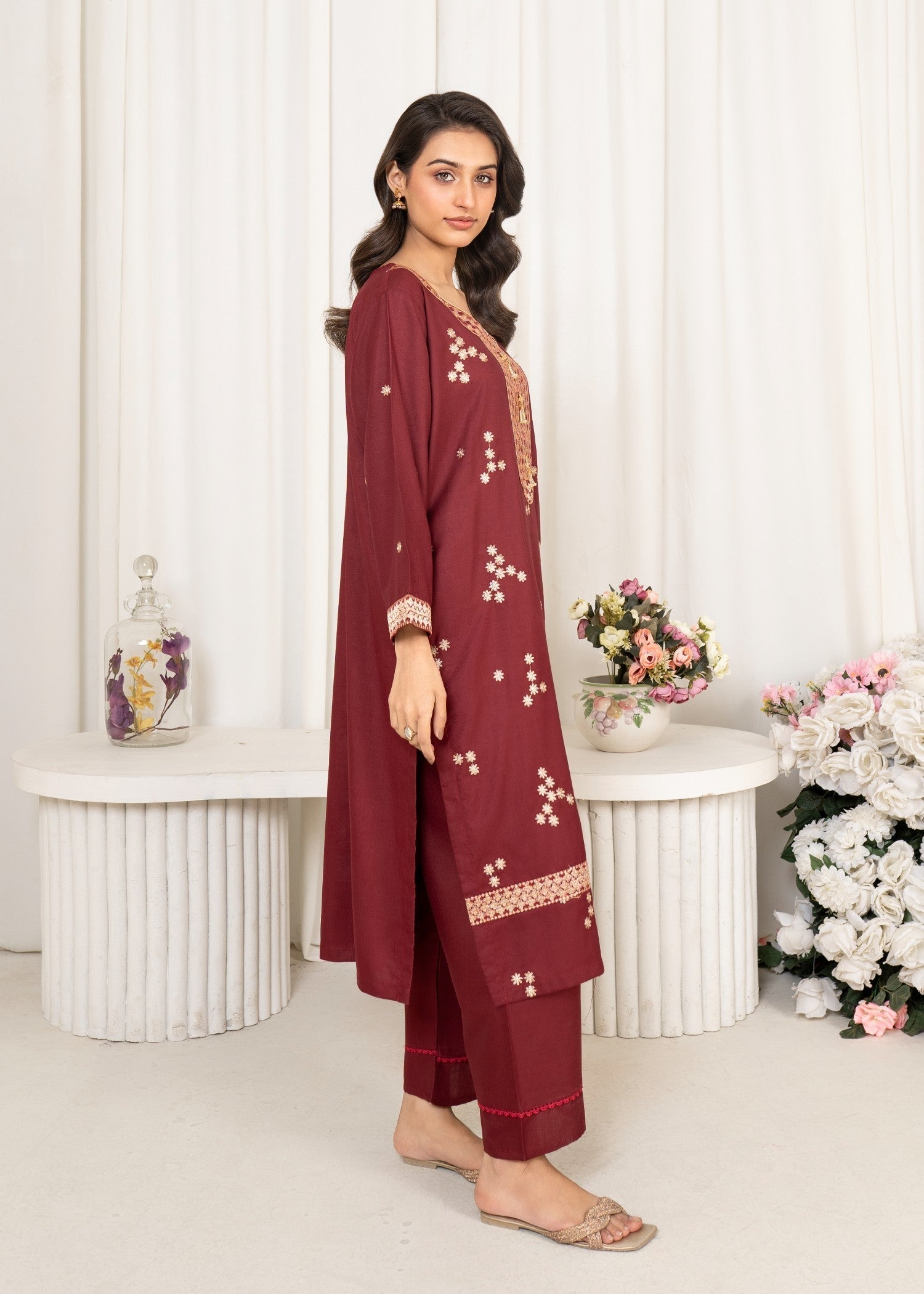 Tawakal Closet Mahroon luxe Dhank Women 2pcs