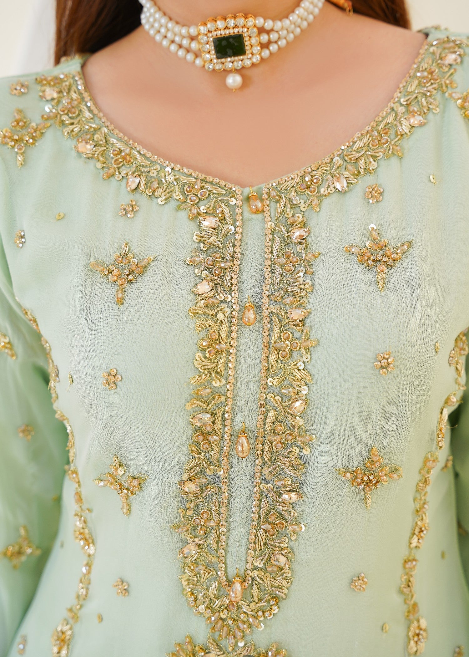 Lajpal LJP Pistachio Sharara Women 3pcs