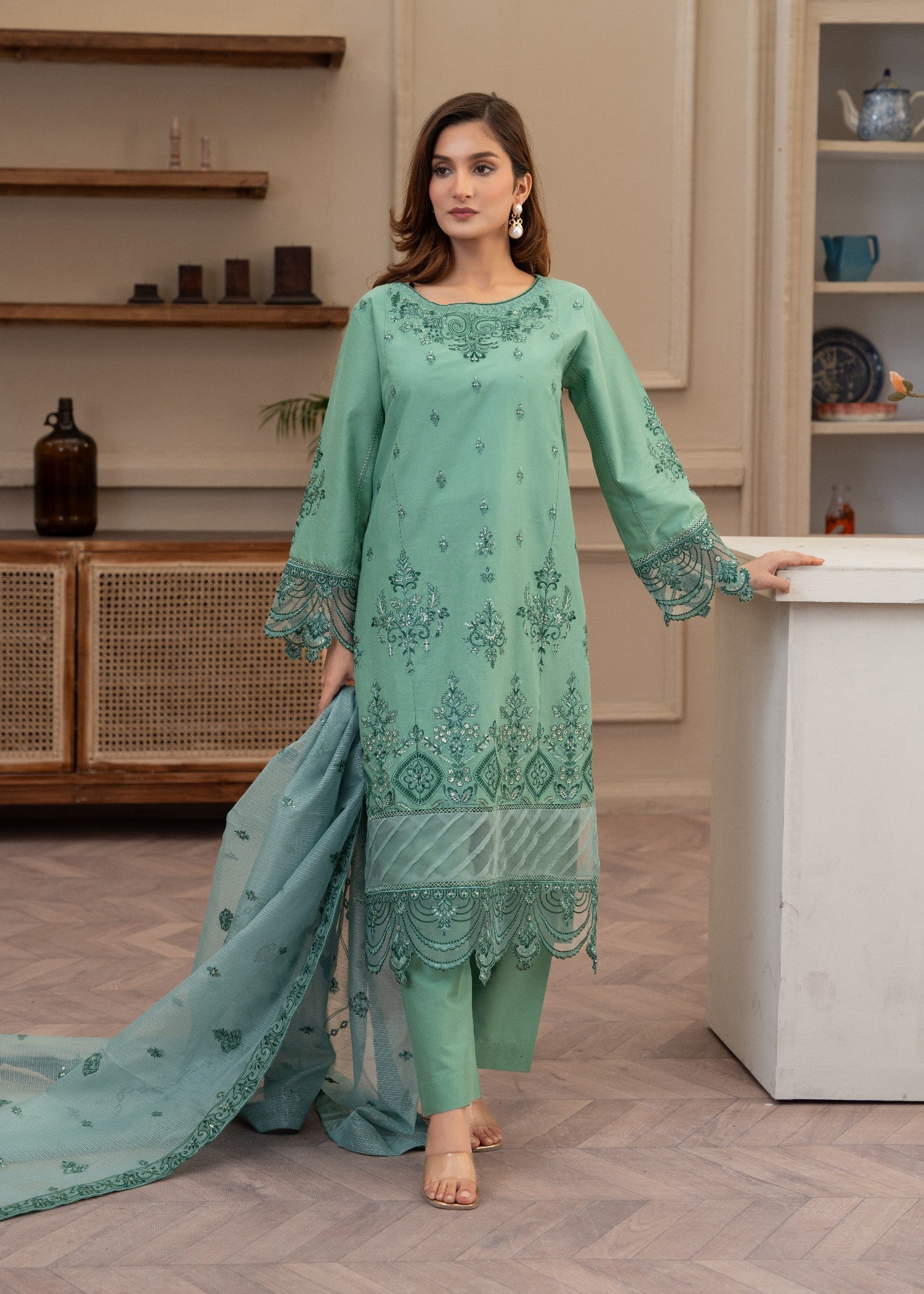 Waniya Awais WAL 30 Lawn Stitched Women 3pcs