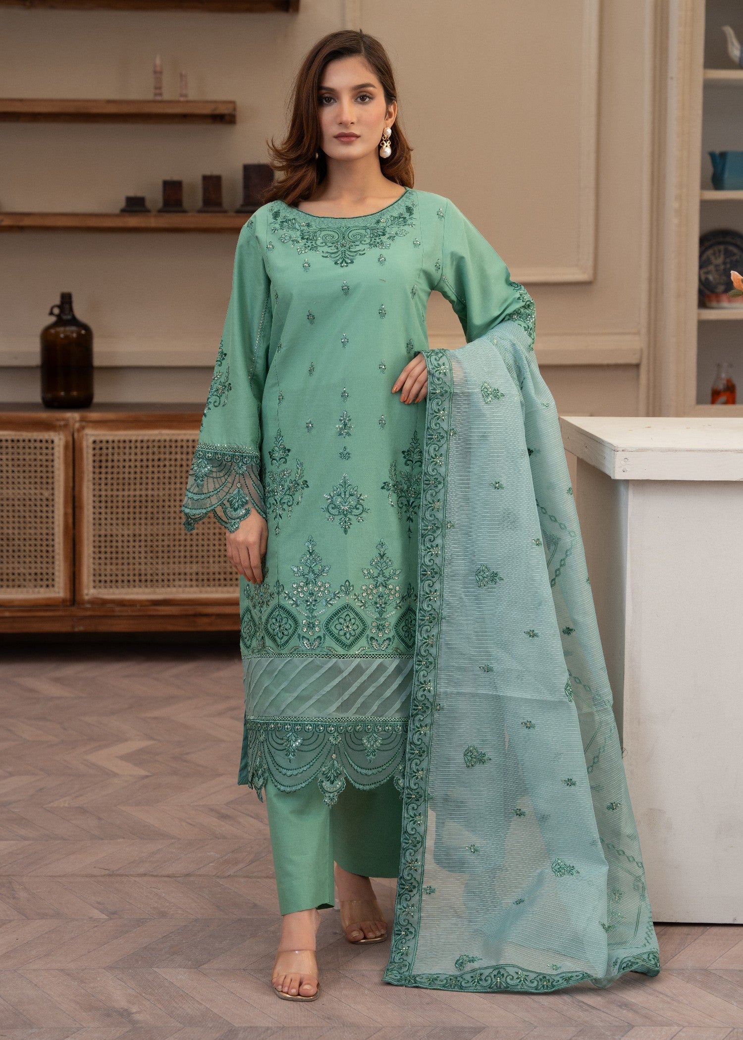 Waniya Awais WAL 30 Lawn Stitched Women 3pcs