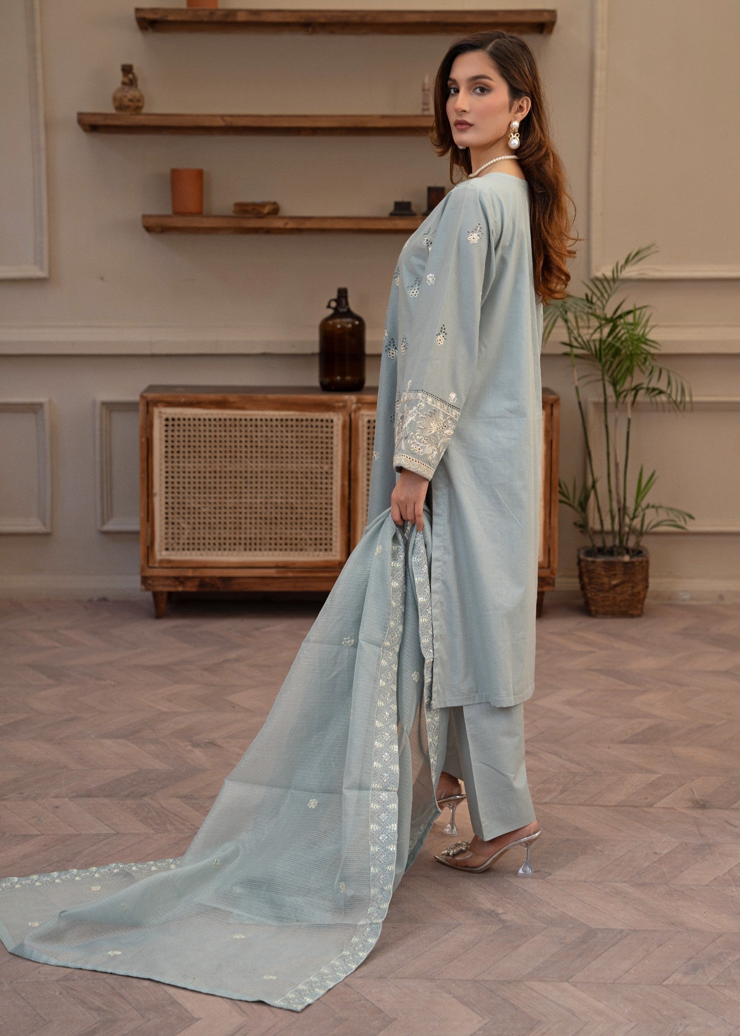 Waniya Awais WAL 26 Lawn Stitched Women 3pcs