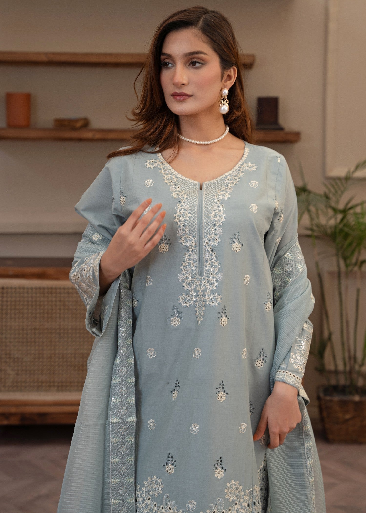 Waniya Awais WAL 26 Lawn Stitched Women 3pcs