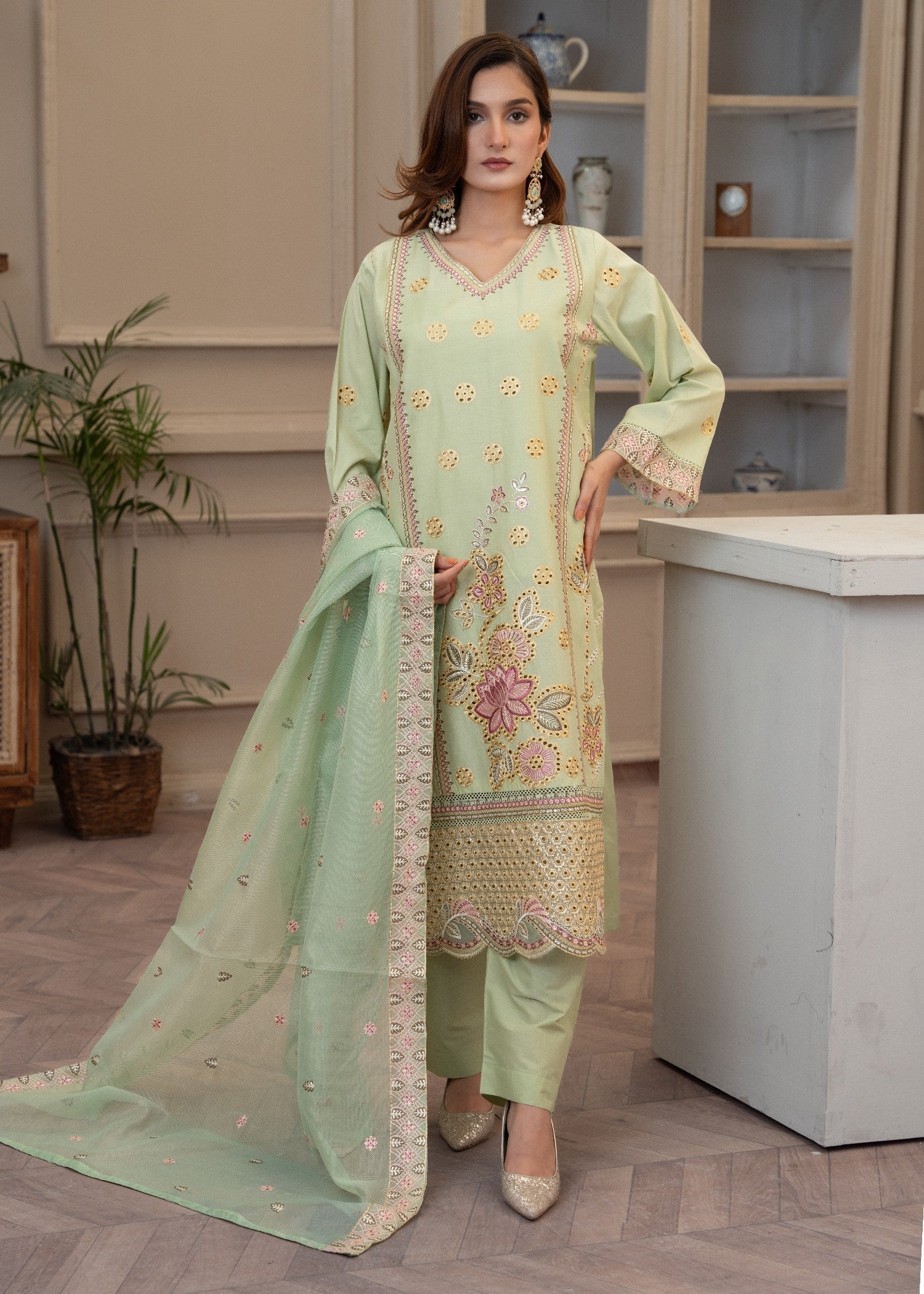 Waniya Awais WAL 28 Lawn Stitched Women 3pcs