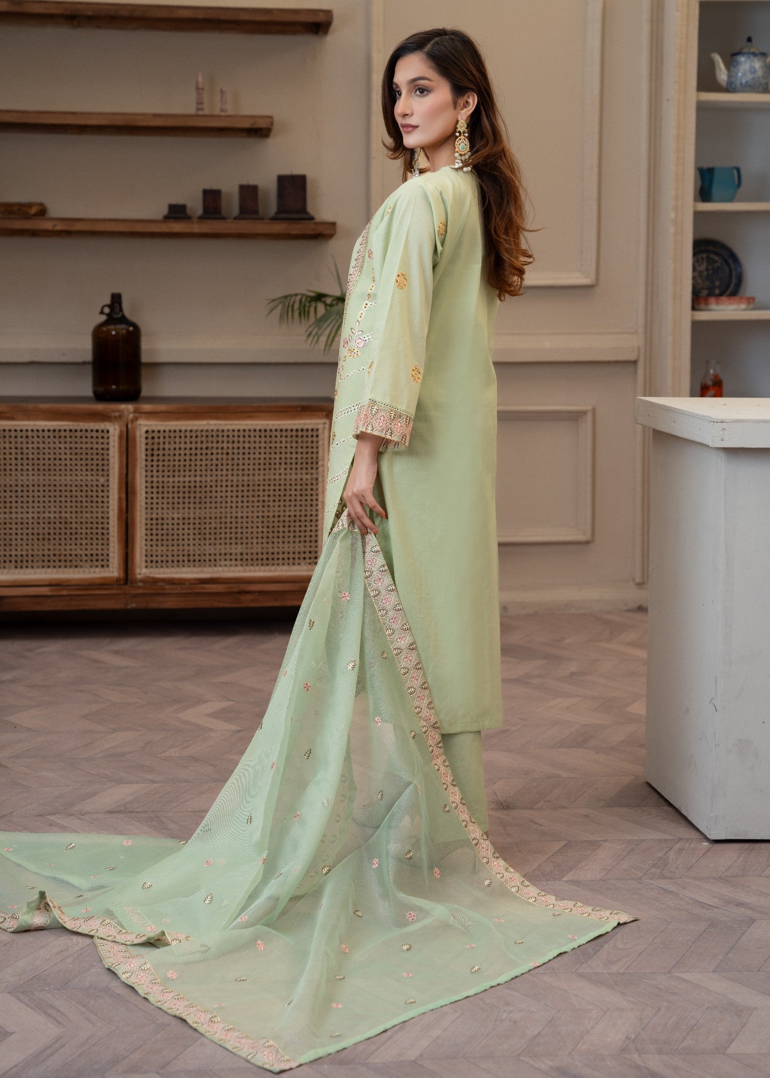 Waniya Awais WAL 28 Lawn Stitched Women 3pcs