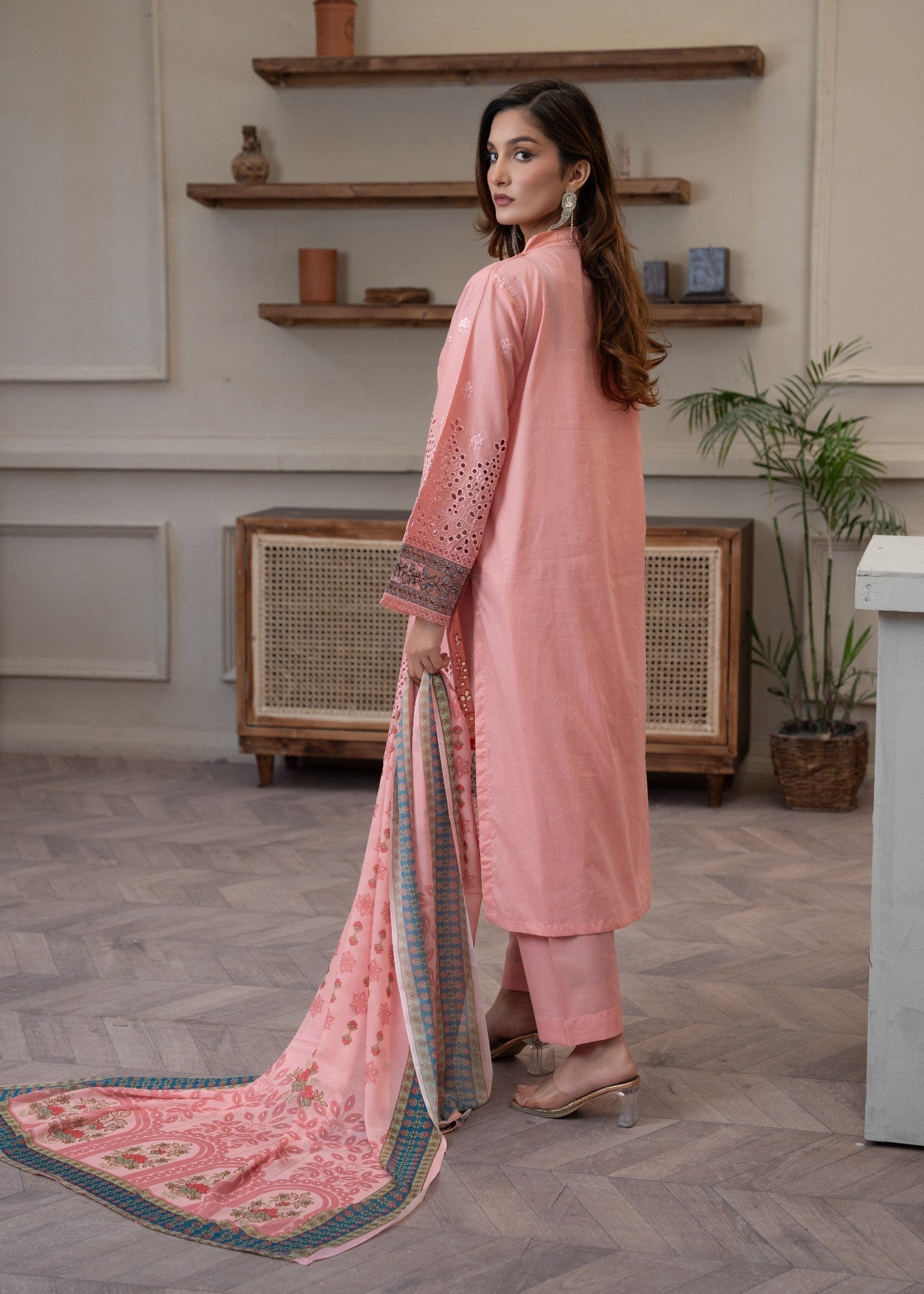 Waniya Awais WAL 16 Lawn Stitched Women 3pcs