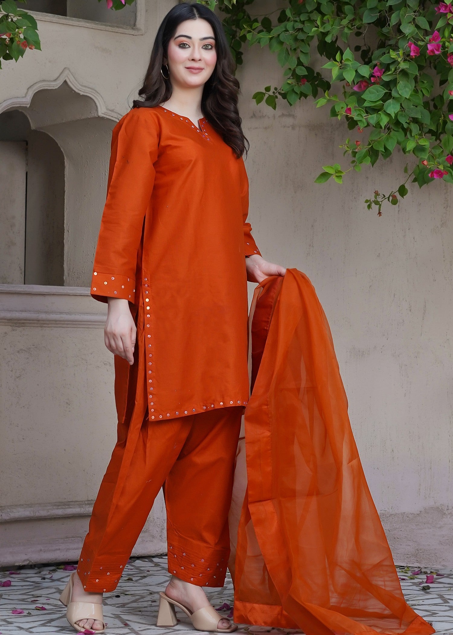Waniya Awais WAL 72 D#1 (Farshi Shalwar) Women 3pcs
