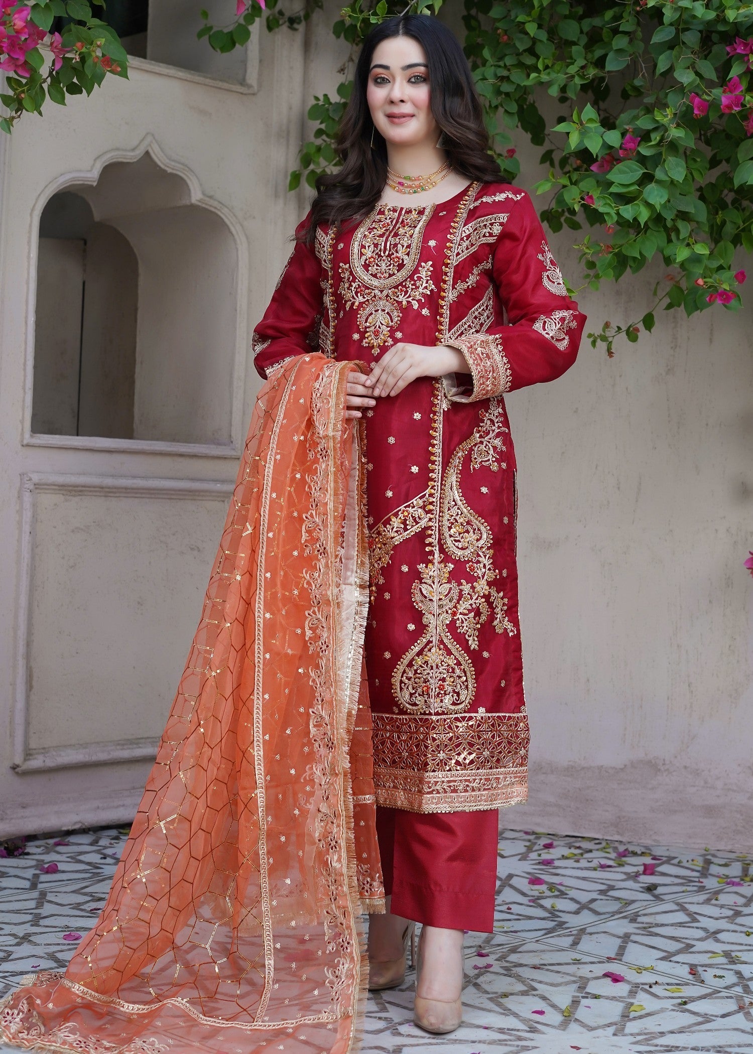 Waniya Awais WAS 19 Stitched Women 3pcs