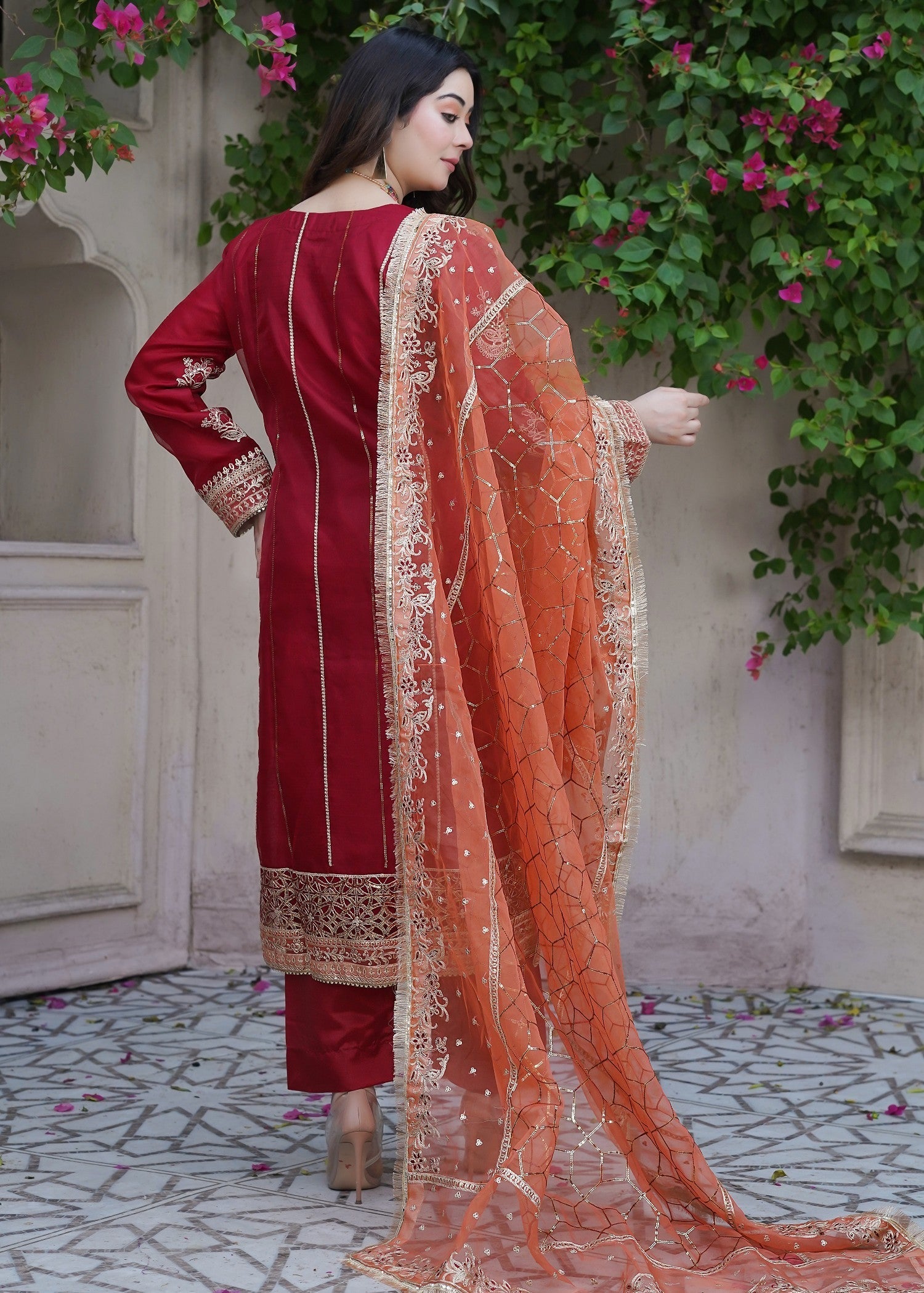 Waniya Awais WAS 19 Stitched Women 3pcs