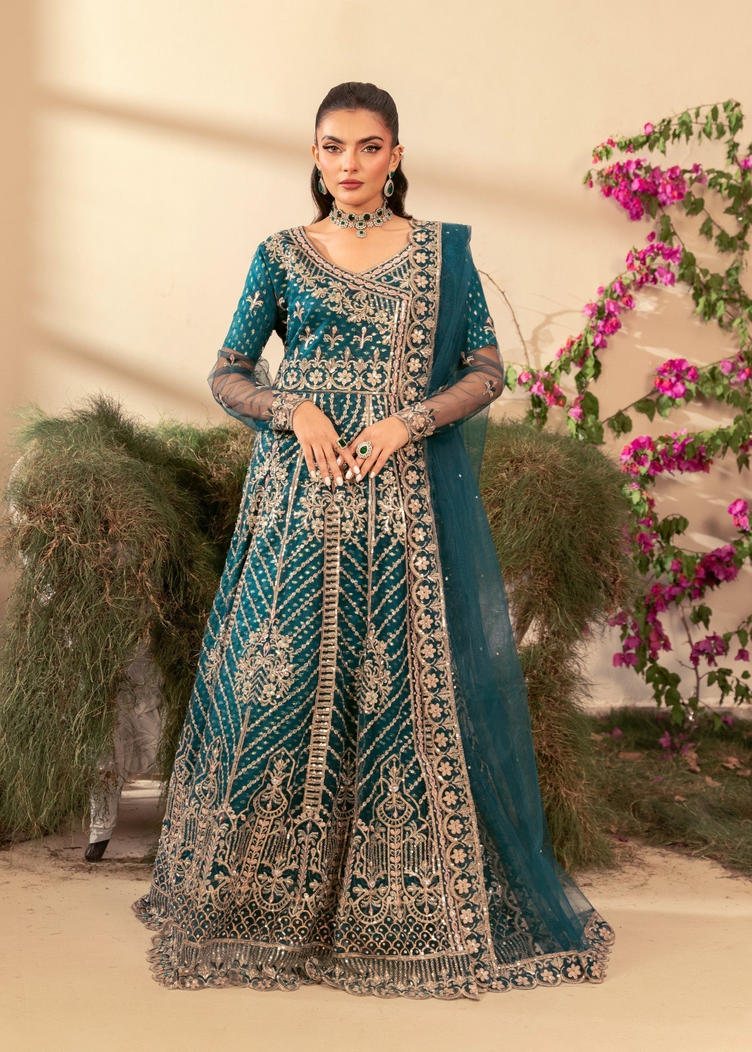 Four Season Boutique ZEBA TEAL BLUE Women 3pcs