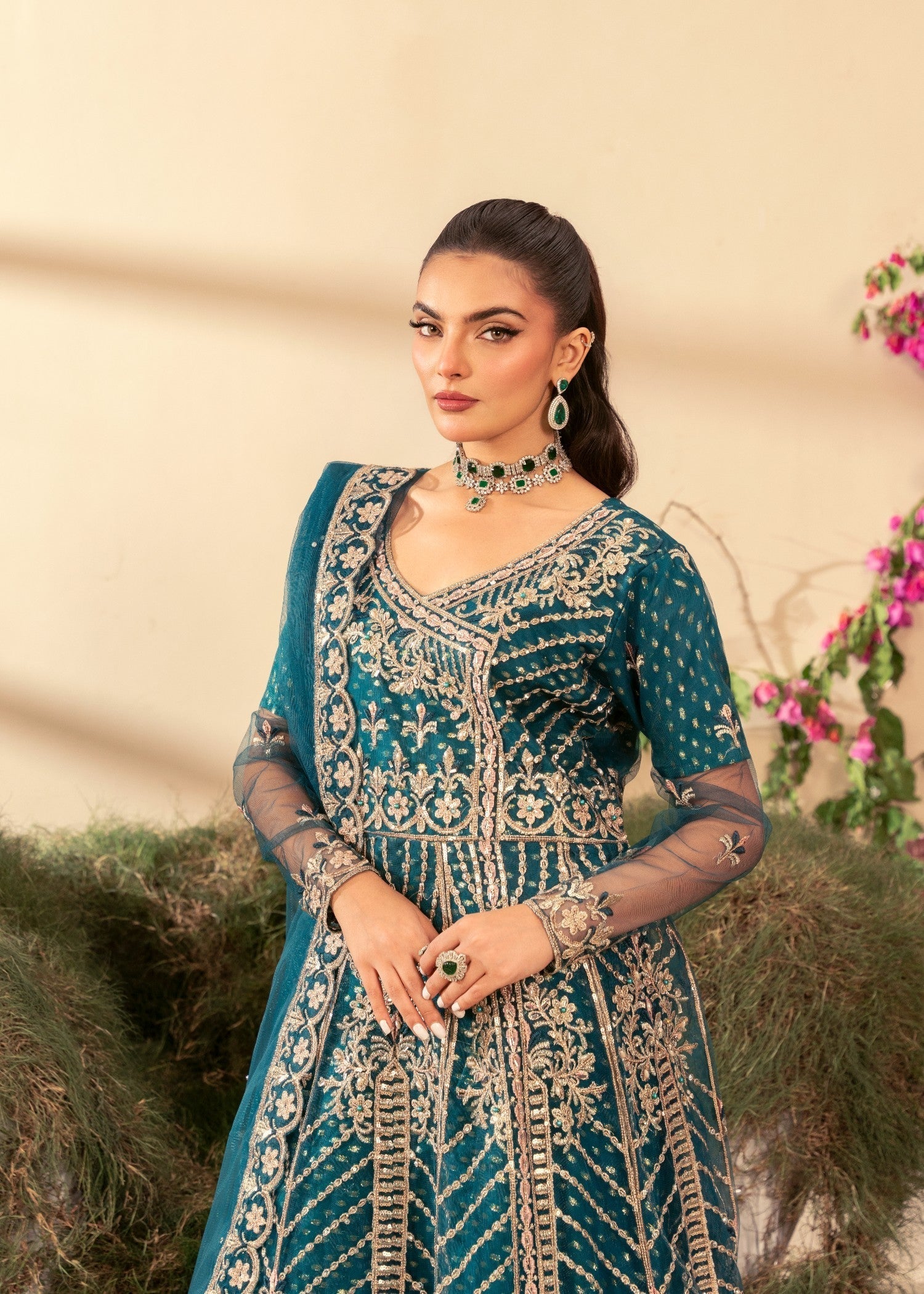 Four Season Boutique ZEBA TEAL BLUE Women 3pcs