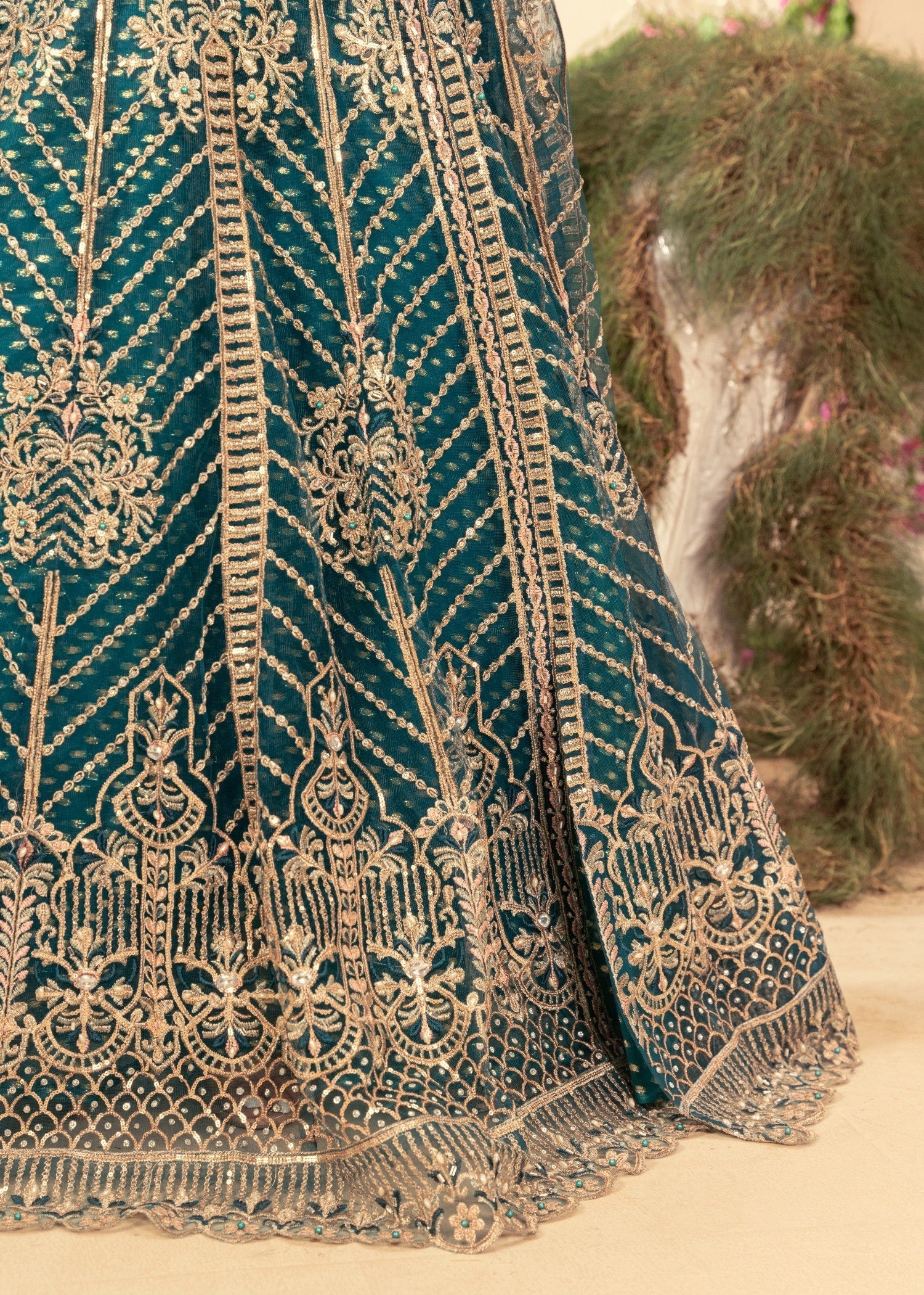 Four Season Boutique ZEBA TEAL BLUE Women 3pcs