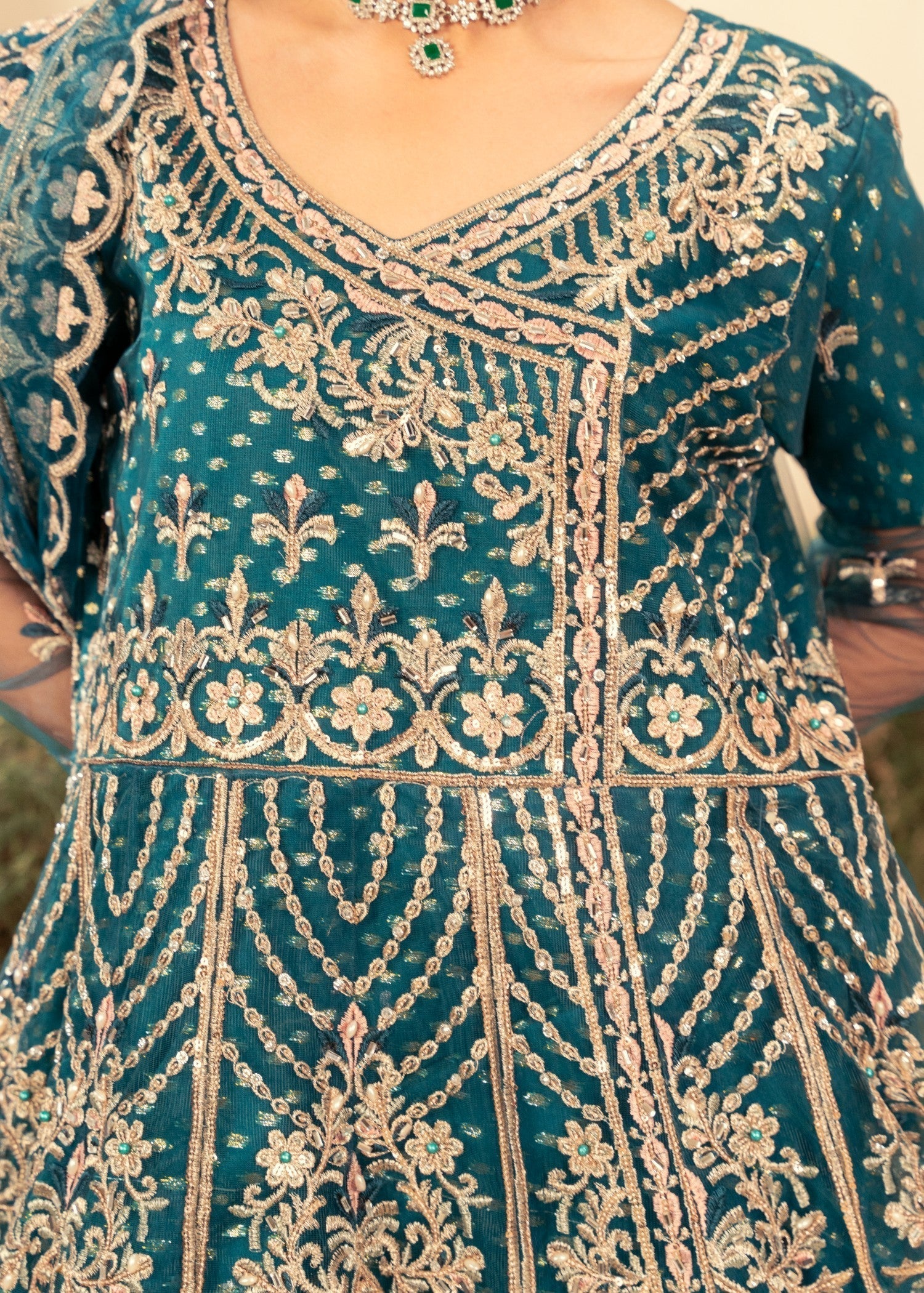 Four Season Boutique ZEBA TEAL BLUE Women 3pcs