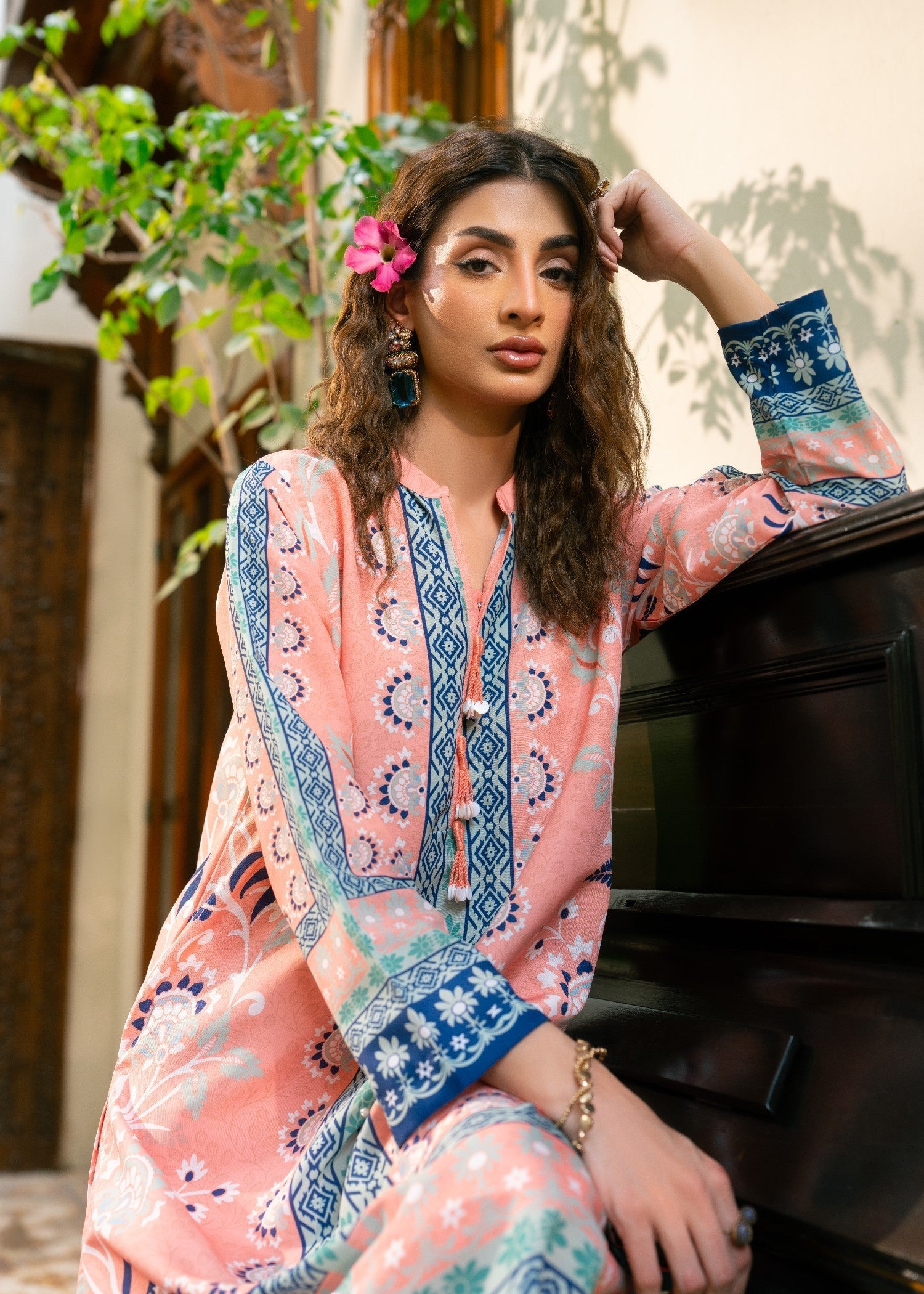 Nairah Peach Melon Women 2pcs