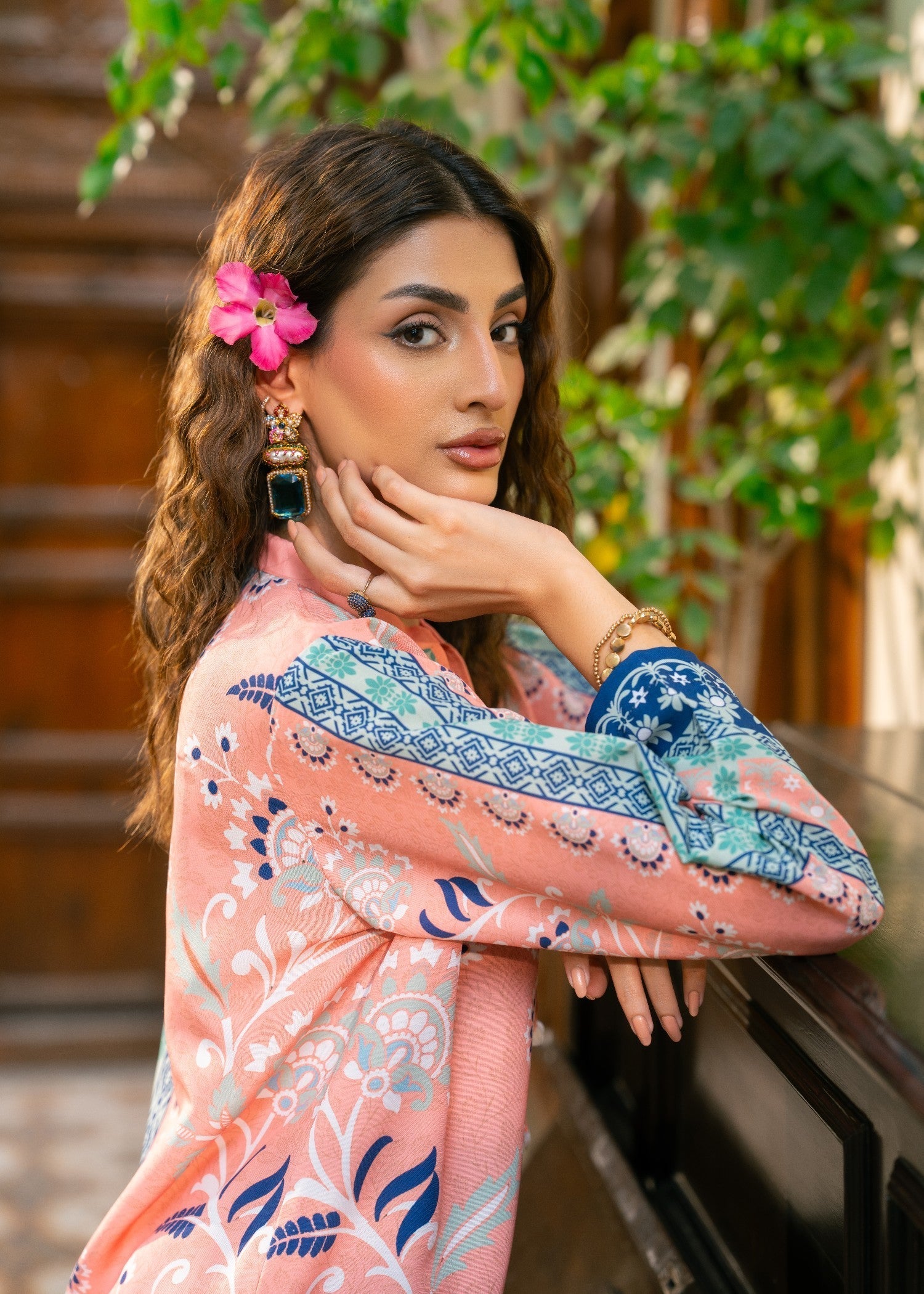 Nairah Peach Melon Women 2pcs