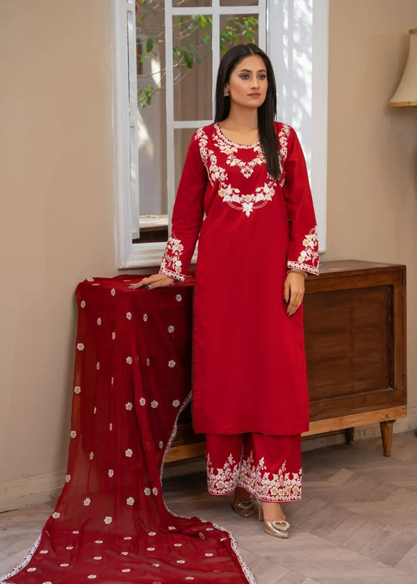 Akhrot Clothing Surkh Bahaar Women 3pcs