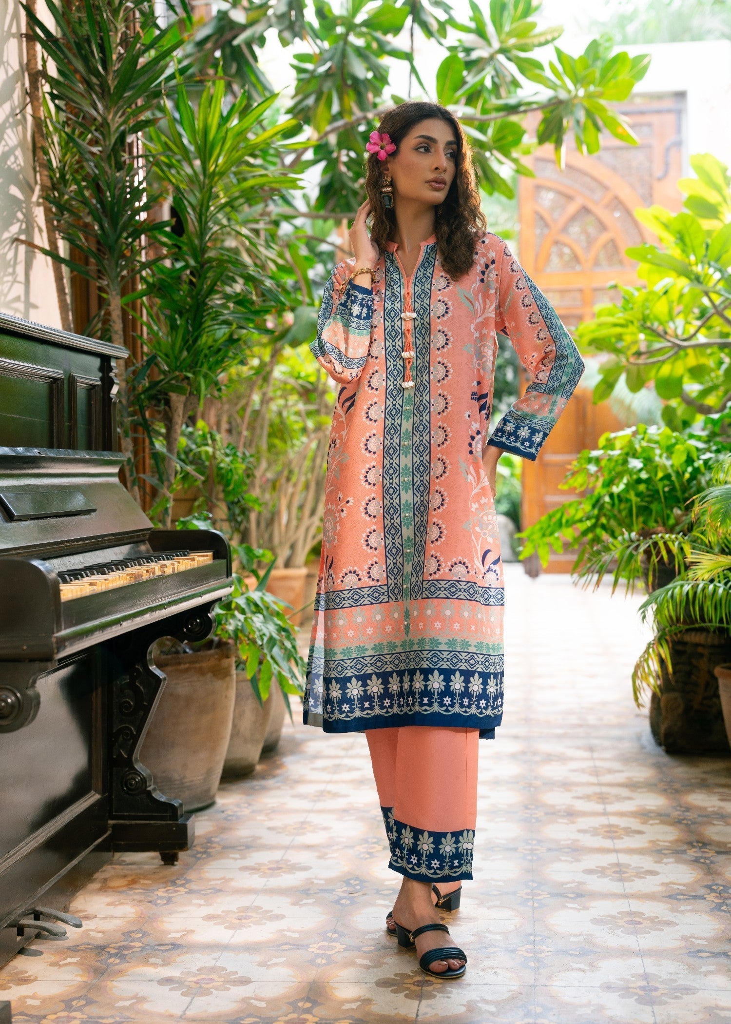 Nairah Peach Melon Women 2pcs