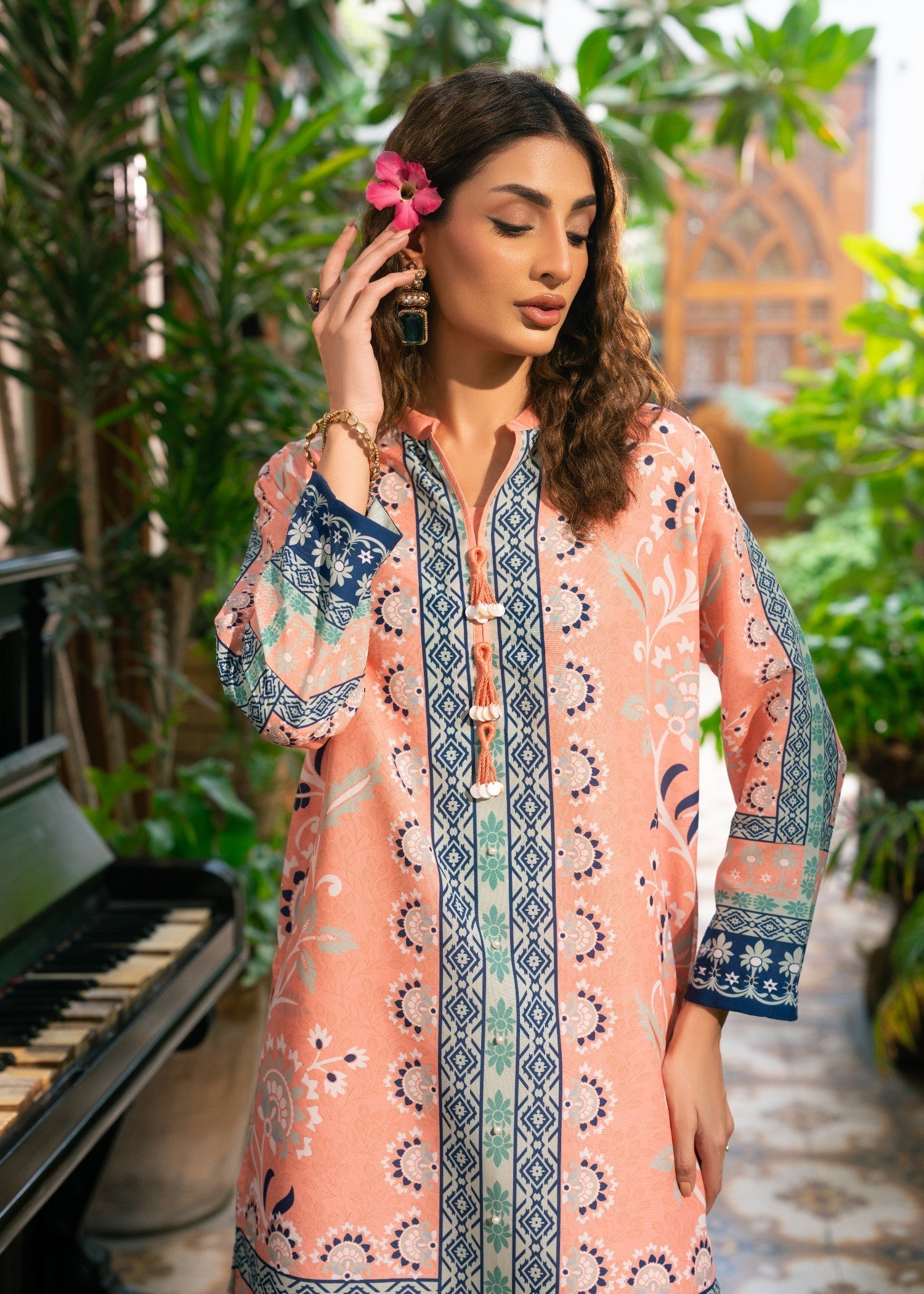 Nairah Peach Melon Women 2pcs