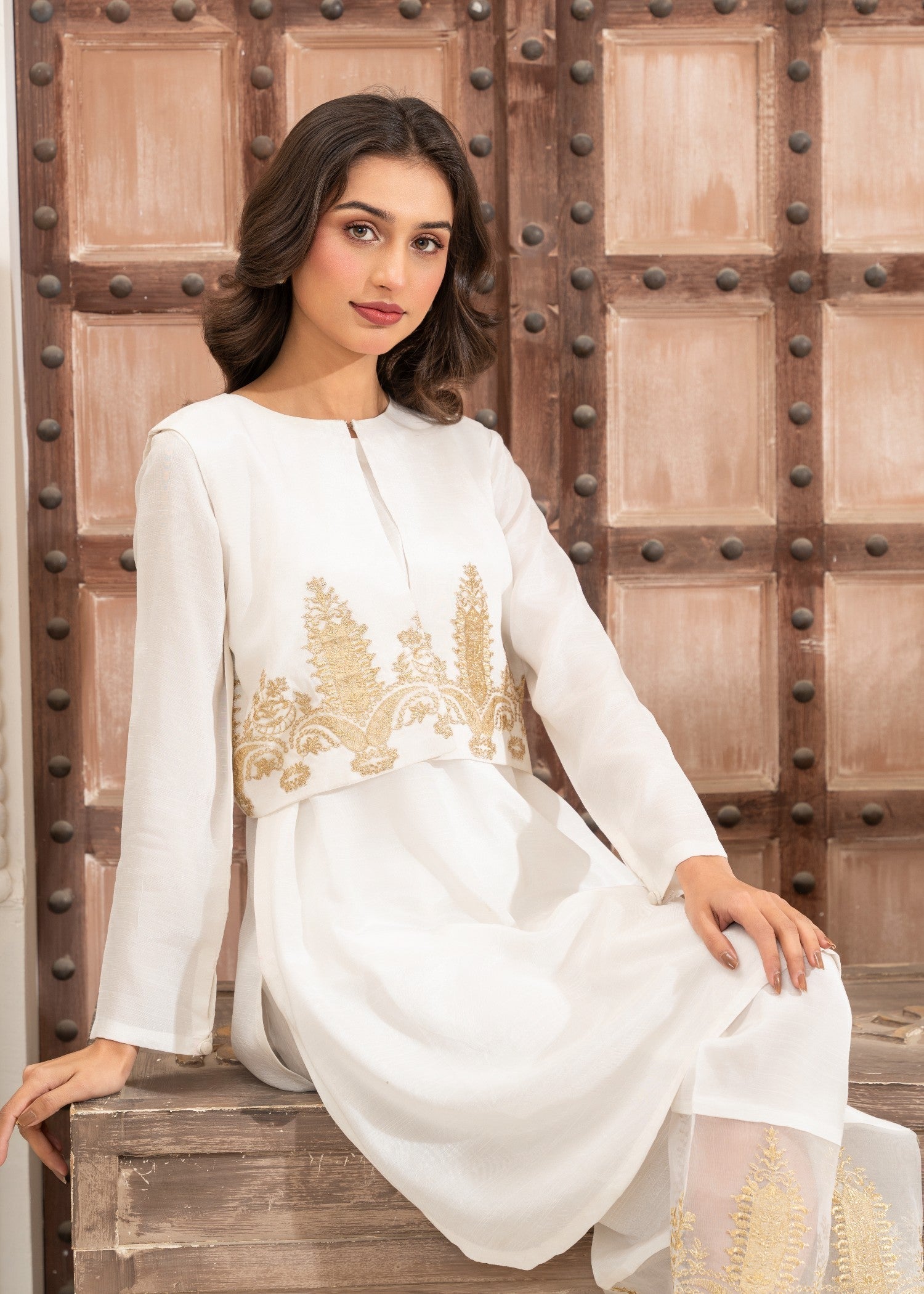 Yusra Ansari YAEID 02 SEA SHELL Women 3pcs