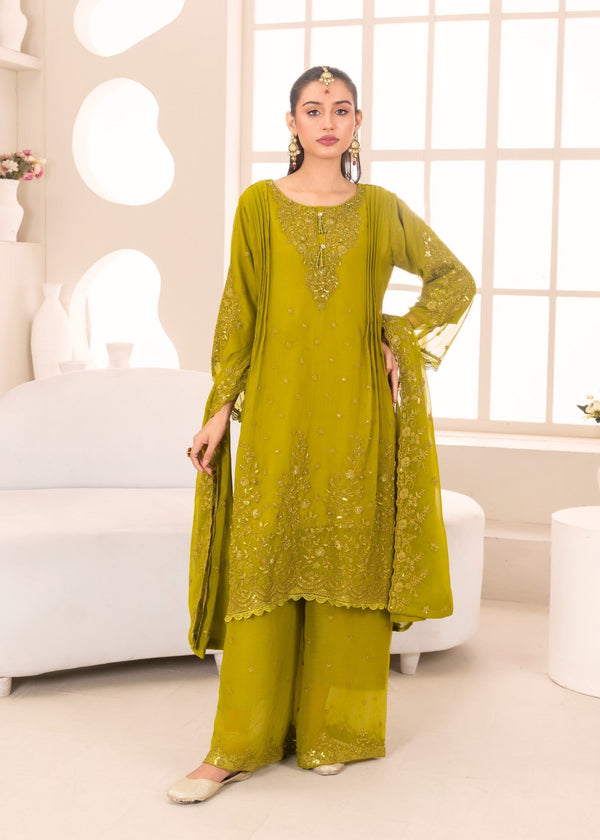 Four Season Boutique HANIA PISHWAS GREEN Women 3pcs
