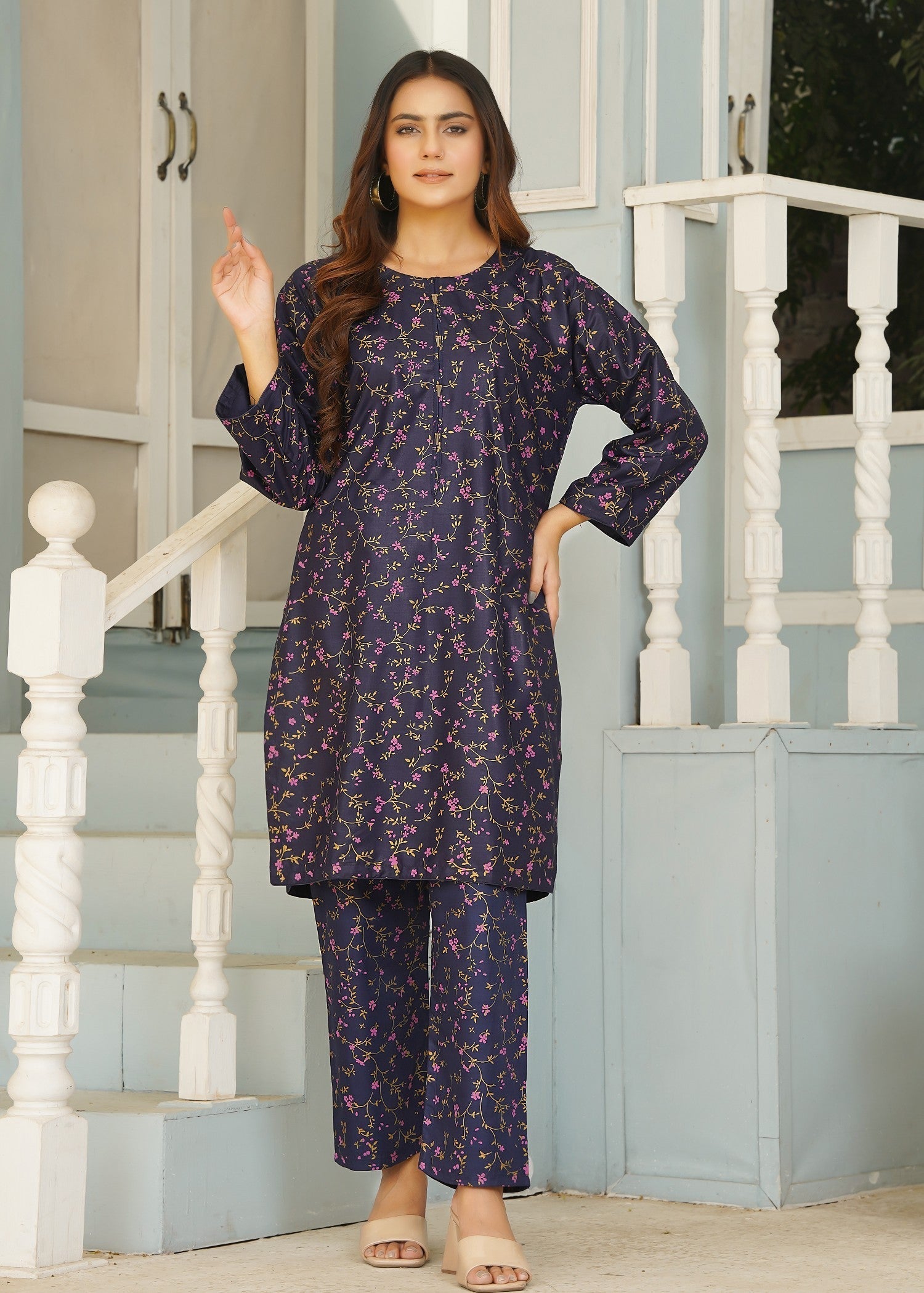 Hamna Kalim PINK DAALI PRINTED Women 2pcs