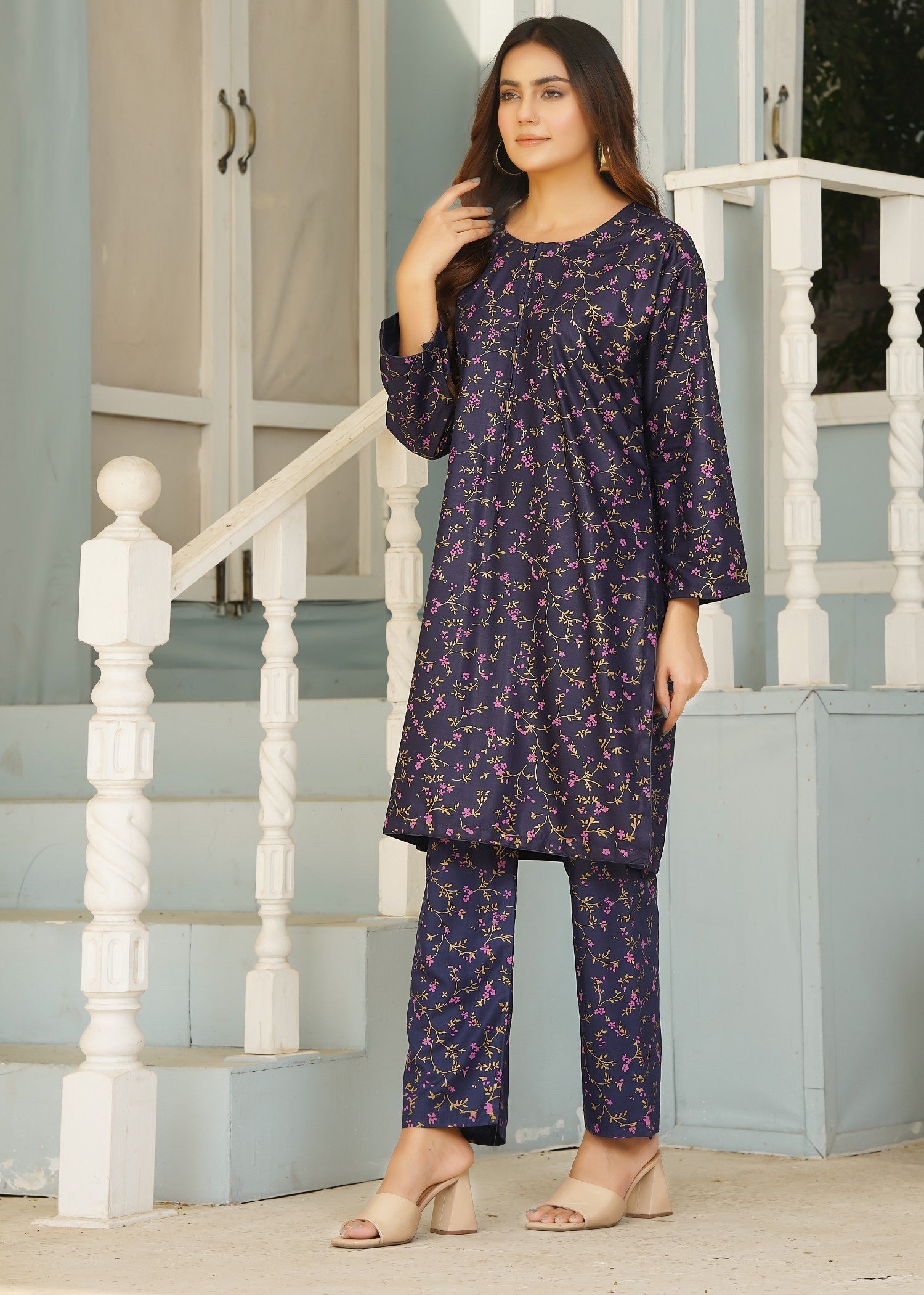 Hamna Kalim PINK DAALI PRINTED Women 2pcs