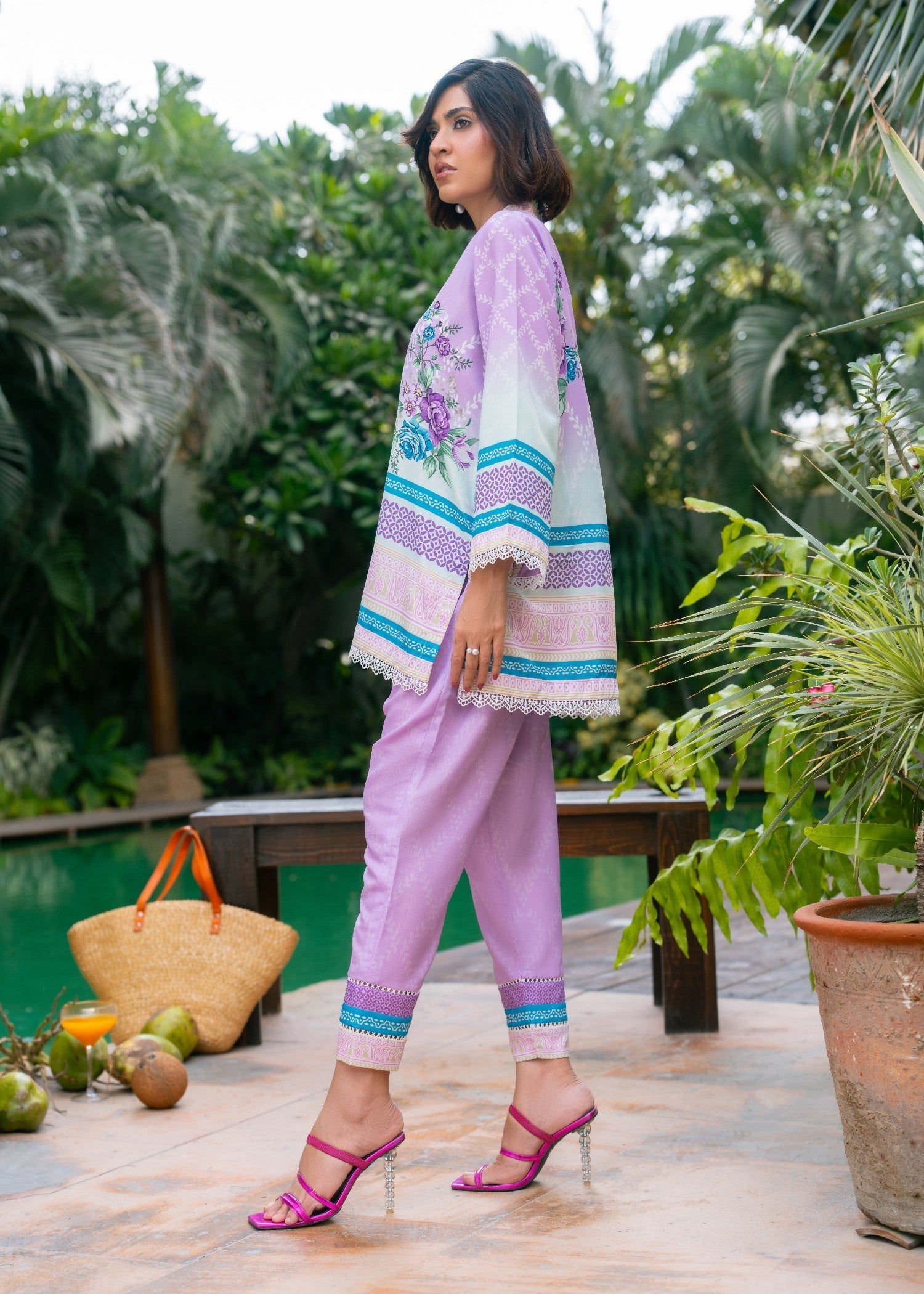 Nairah Lavender Bloom Women 2pcs