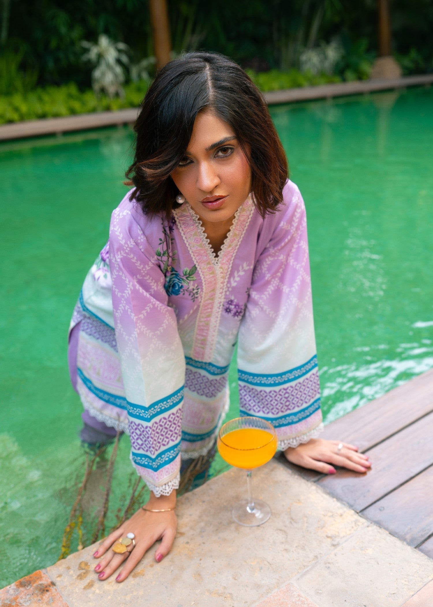 Nairah Lavender Bloom Women 2pcs