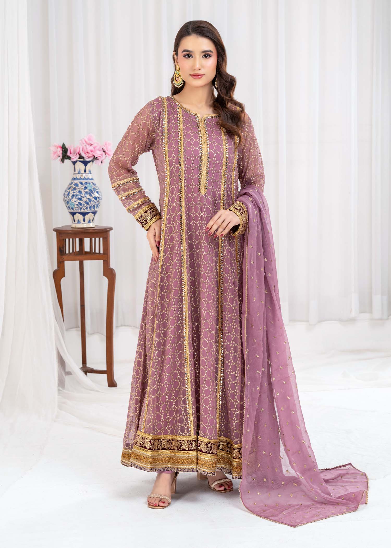 Ayesha Closet SHEHZADI LAVENDER Women 3pcs