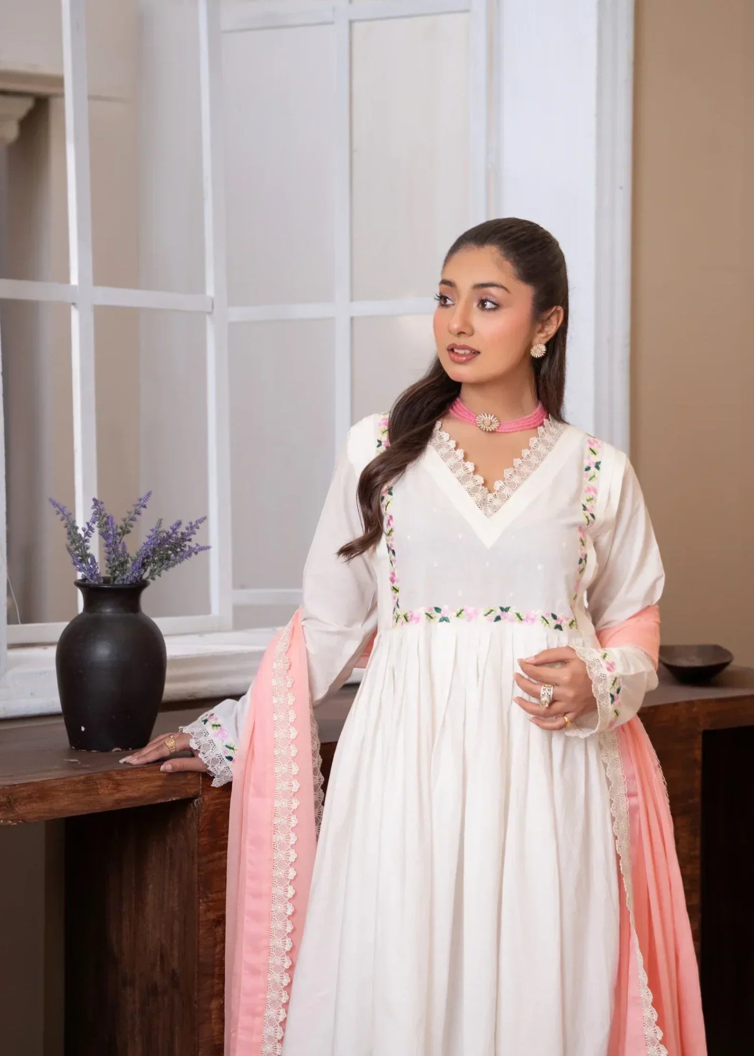 Akhrot Clothing Safaid Pari Women 3pcs